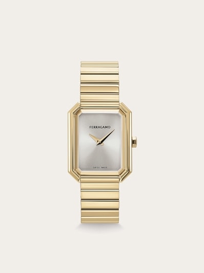 腕時計その他 Ferragamo Octagonal Crystal Bracelet Watch With Sunray Dial Salvatore Ferragamo Women's Secret Sunray Dial Bracelet