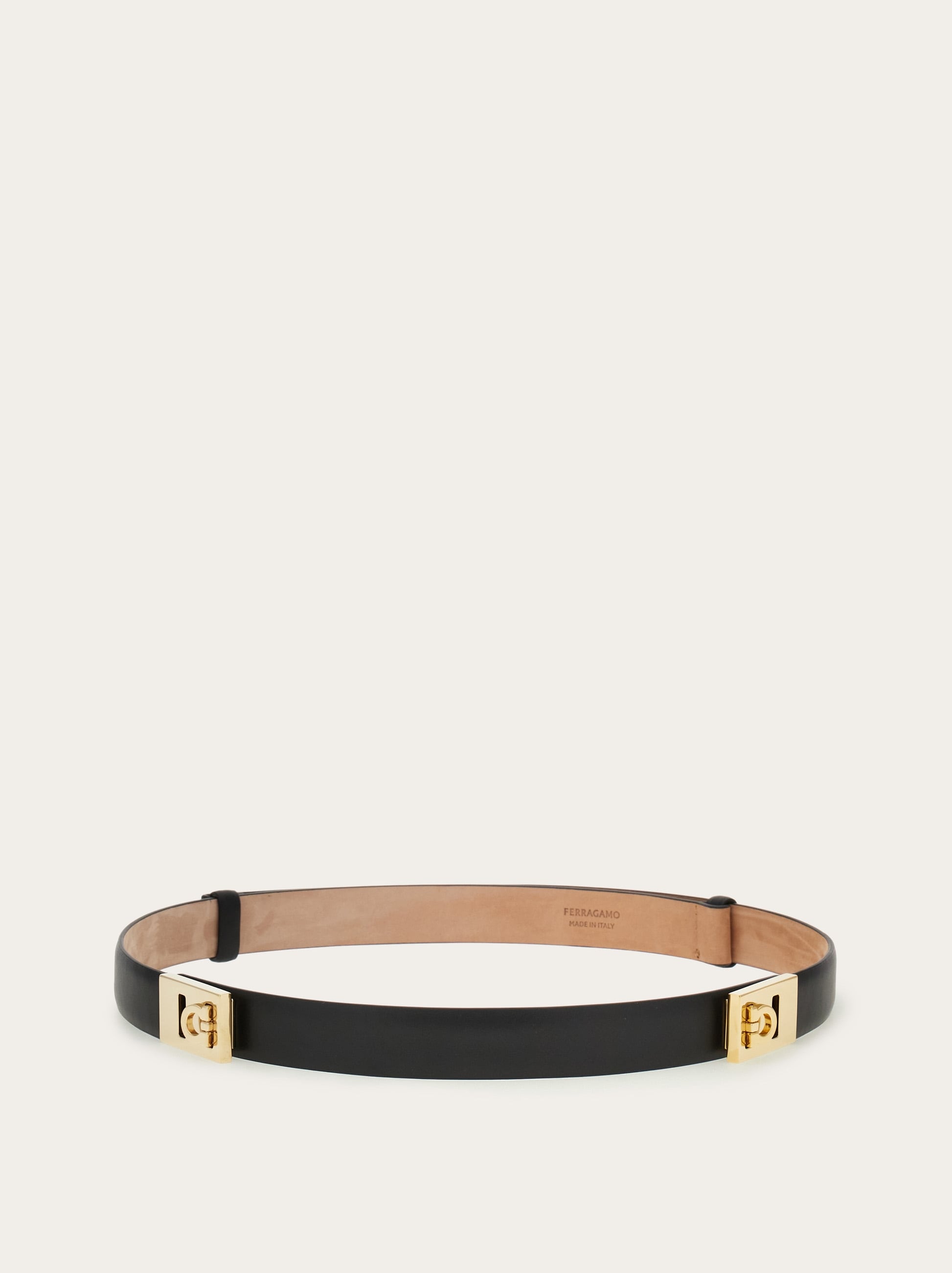 【Ferragamo】ブラック Extendable Hug ベルト Extendable Hug belt - Women | Ferragamo