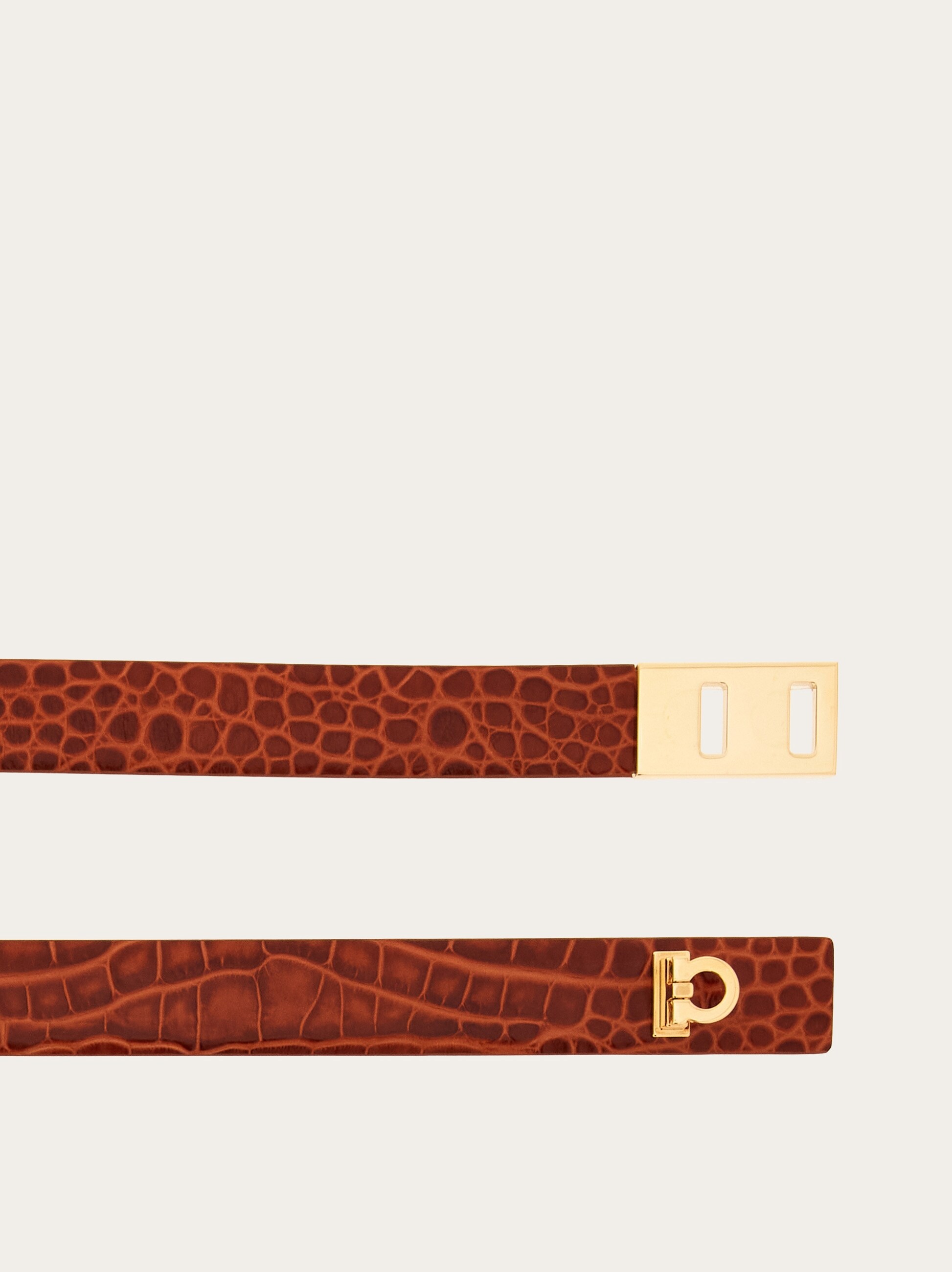 【Ferragamo】ブラック Extendable Hug ベルト Extendable Hug belt - Women | Ferragamo