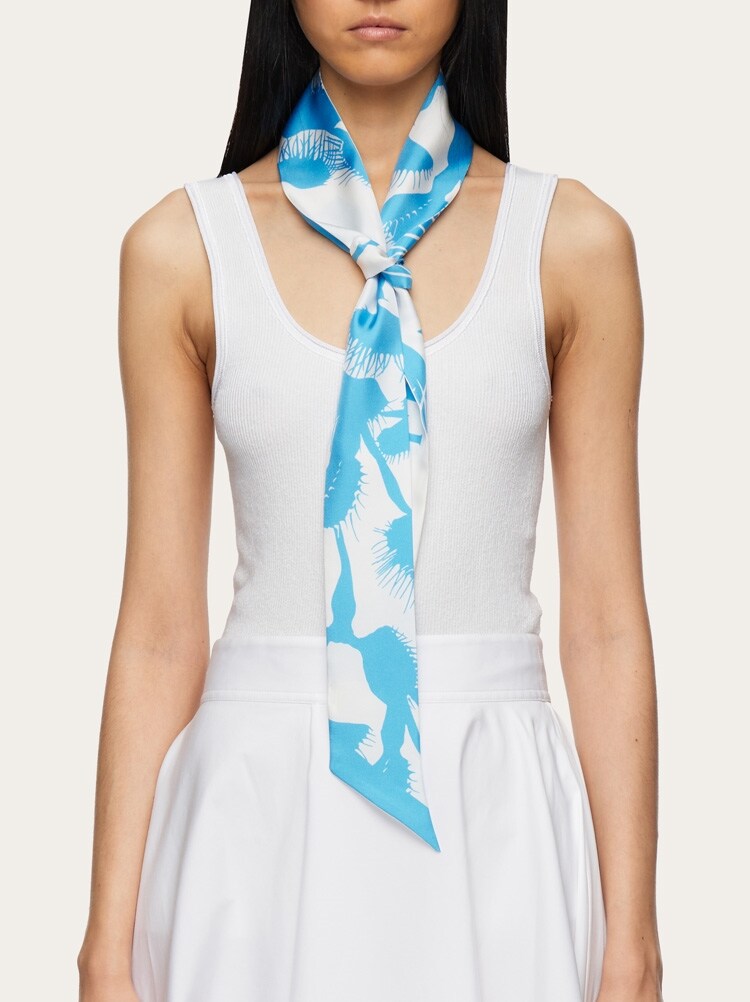 Venus print silk mini bandeau Gallery image 3