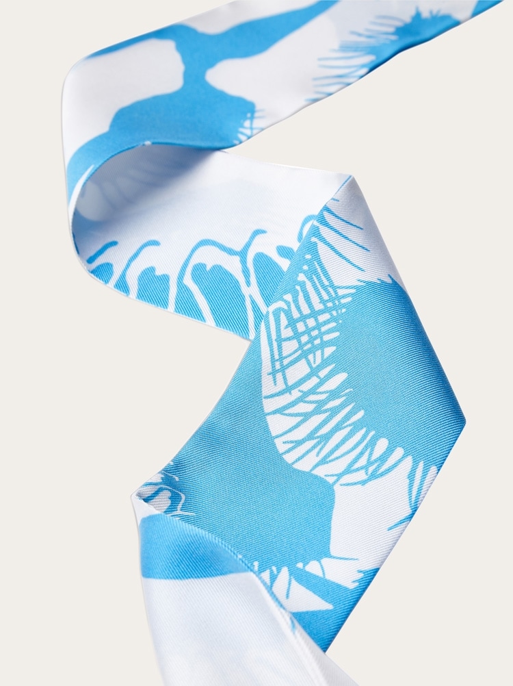 Venus print silk mini bandeau Gallery image 4