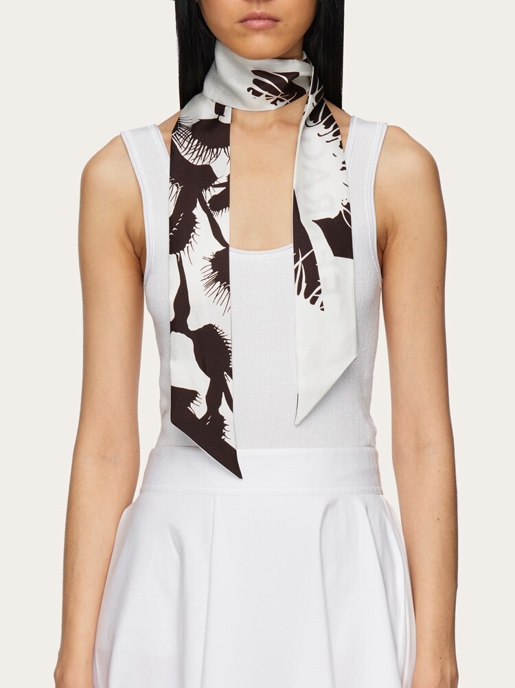 Venus print silk mini bandeau Gallery image 3