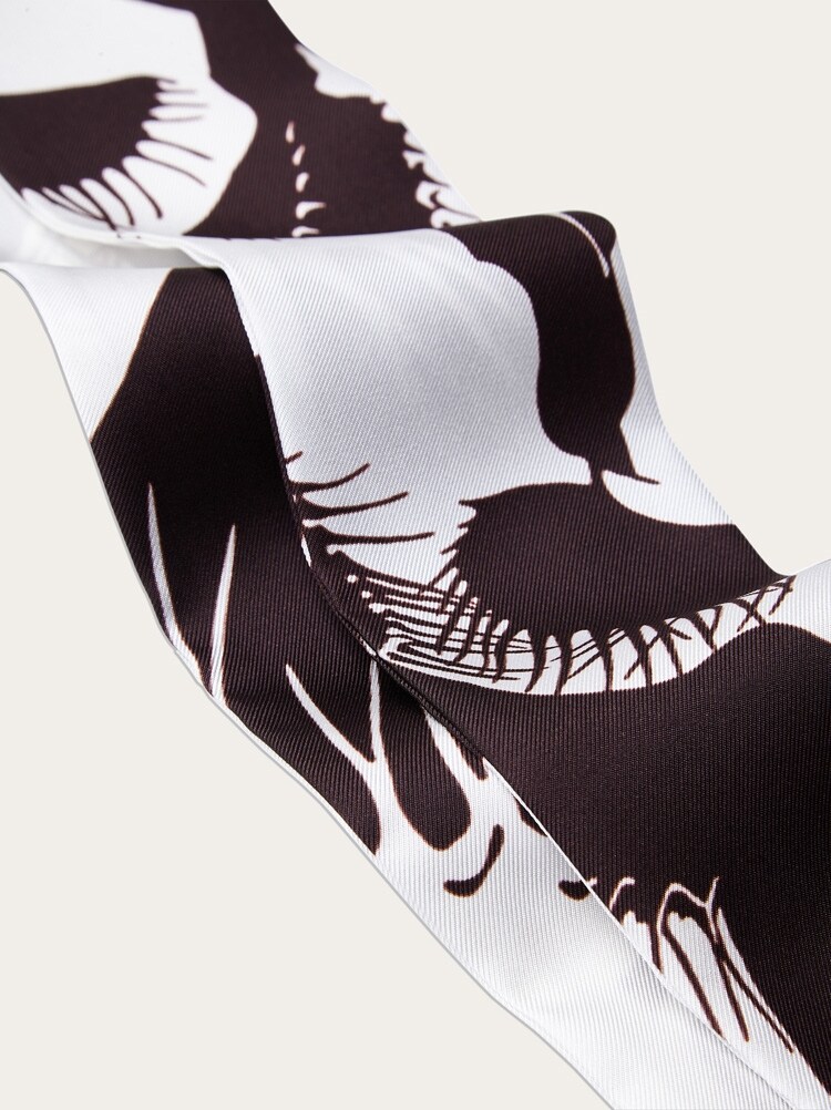 Venus print silk mini bandeau Gallery image 4