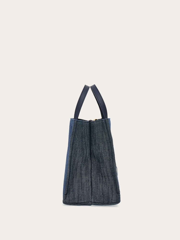 フェラガモ トートバッグ 21 9407 DENIM NATU 0773819 Salvatore Ferragamo Denim Tote Bag 21 9407 DENIM NATU