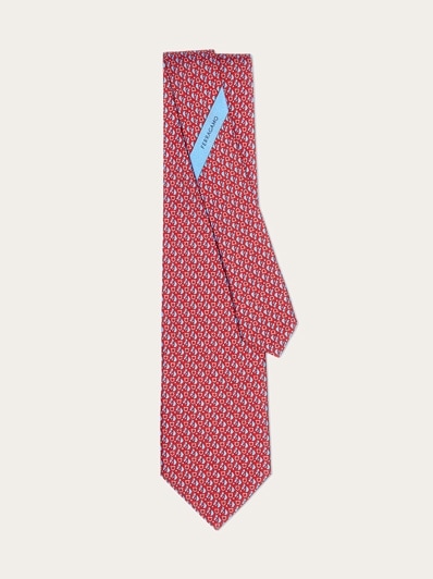 Equestrian print silk tie - Men | Ferragamo
