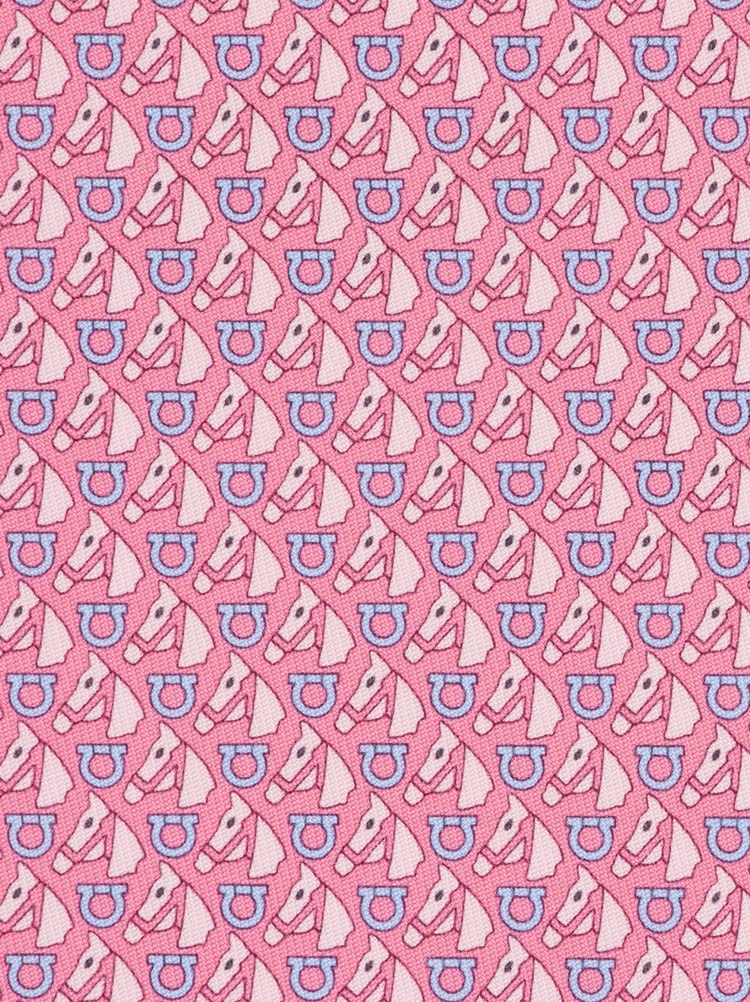Equestrian print silk tie Gallery image 2