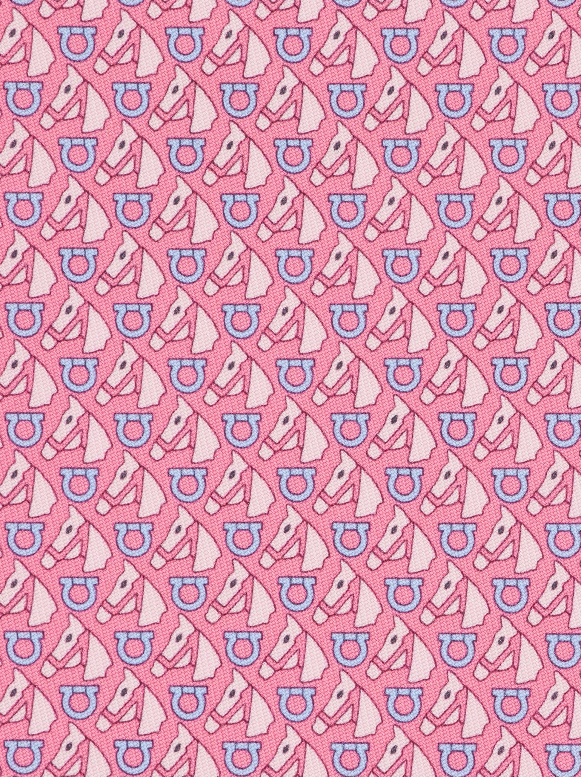 Equestrian print silk tie - Men | Ferragamo