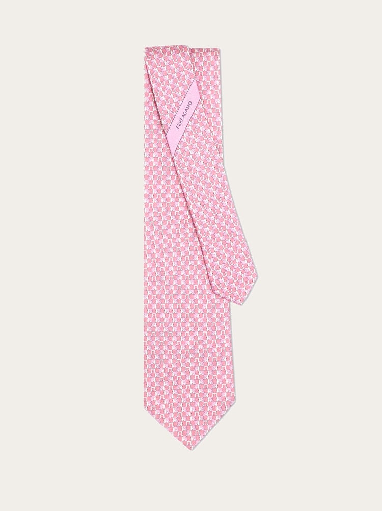 Elephant print silk tie Gallery image 3