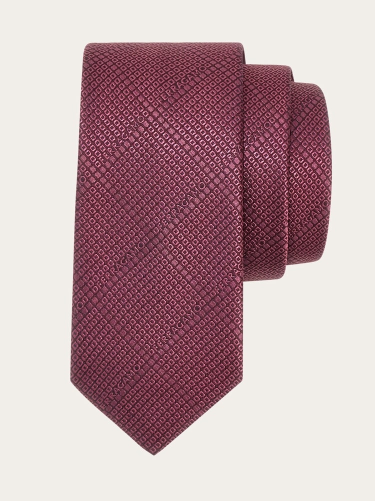 Check jacquard tie Gallery image 1