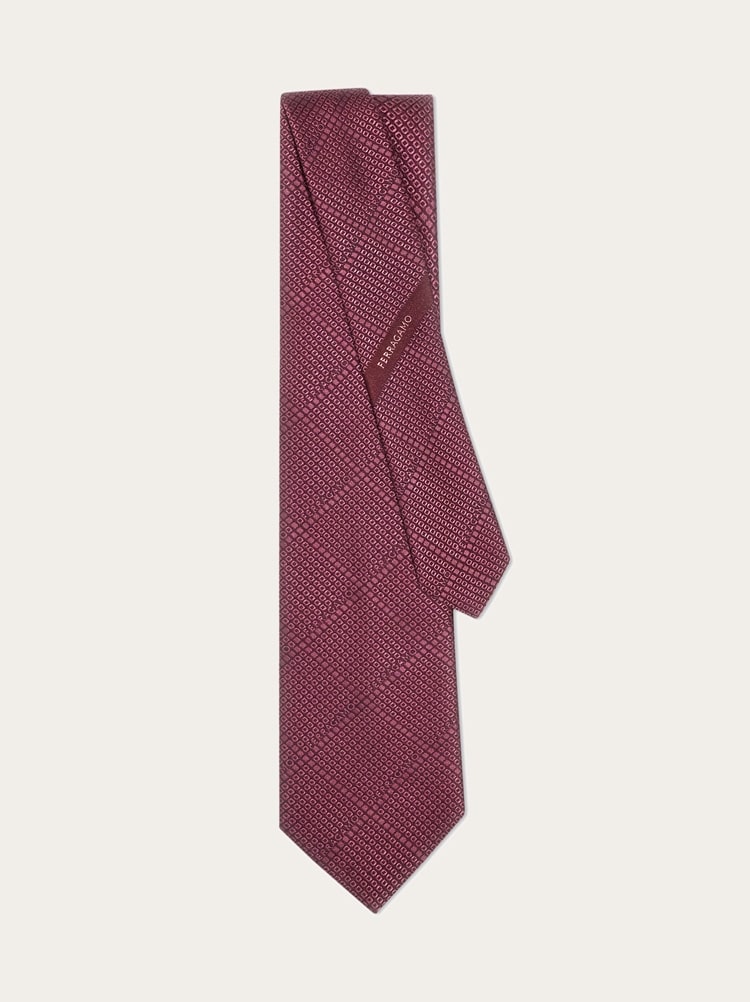 Check jacquard tie Gallery image 3