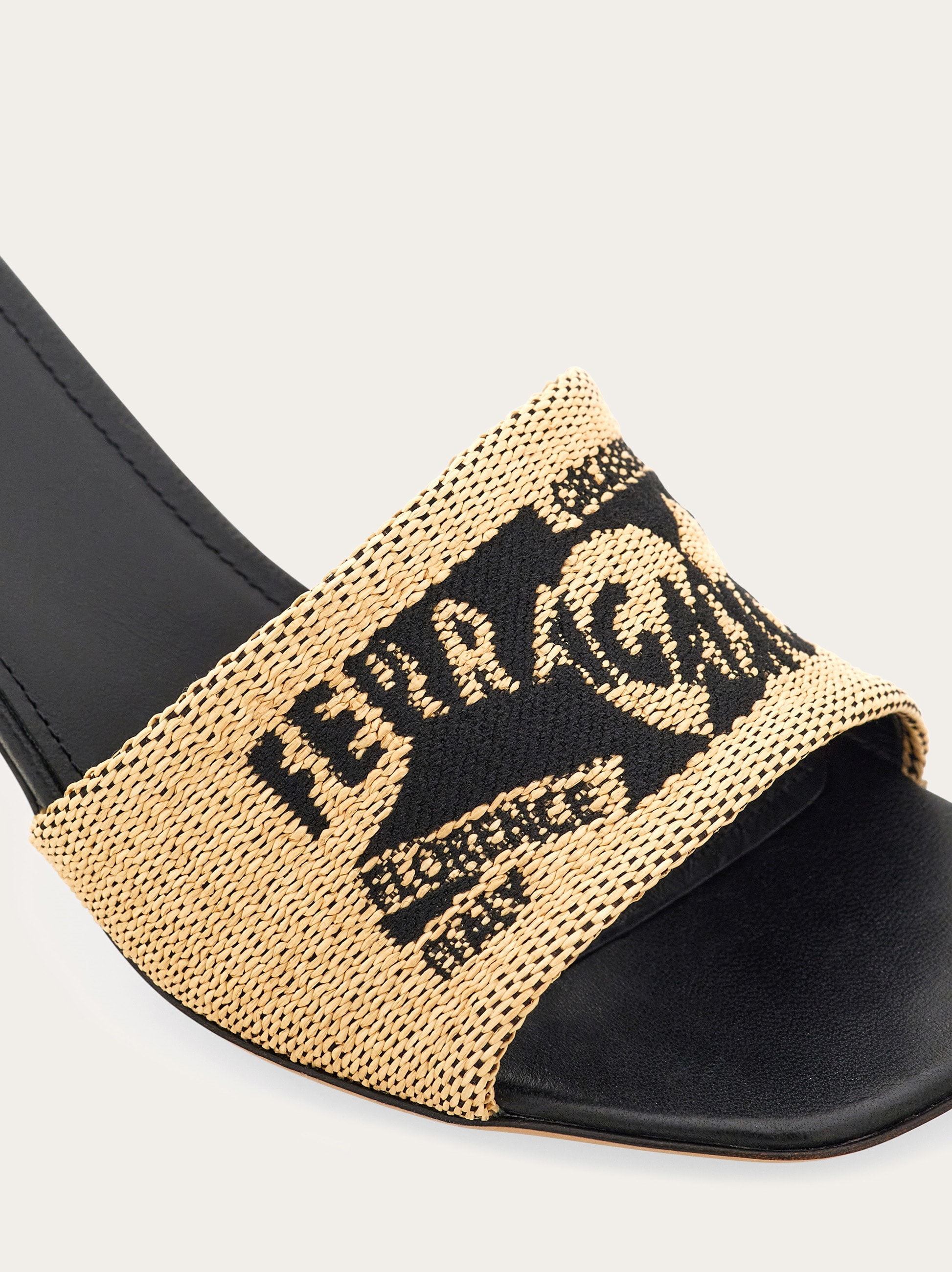 Jacquard slide with logo - Women | Ferragamo