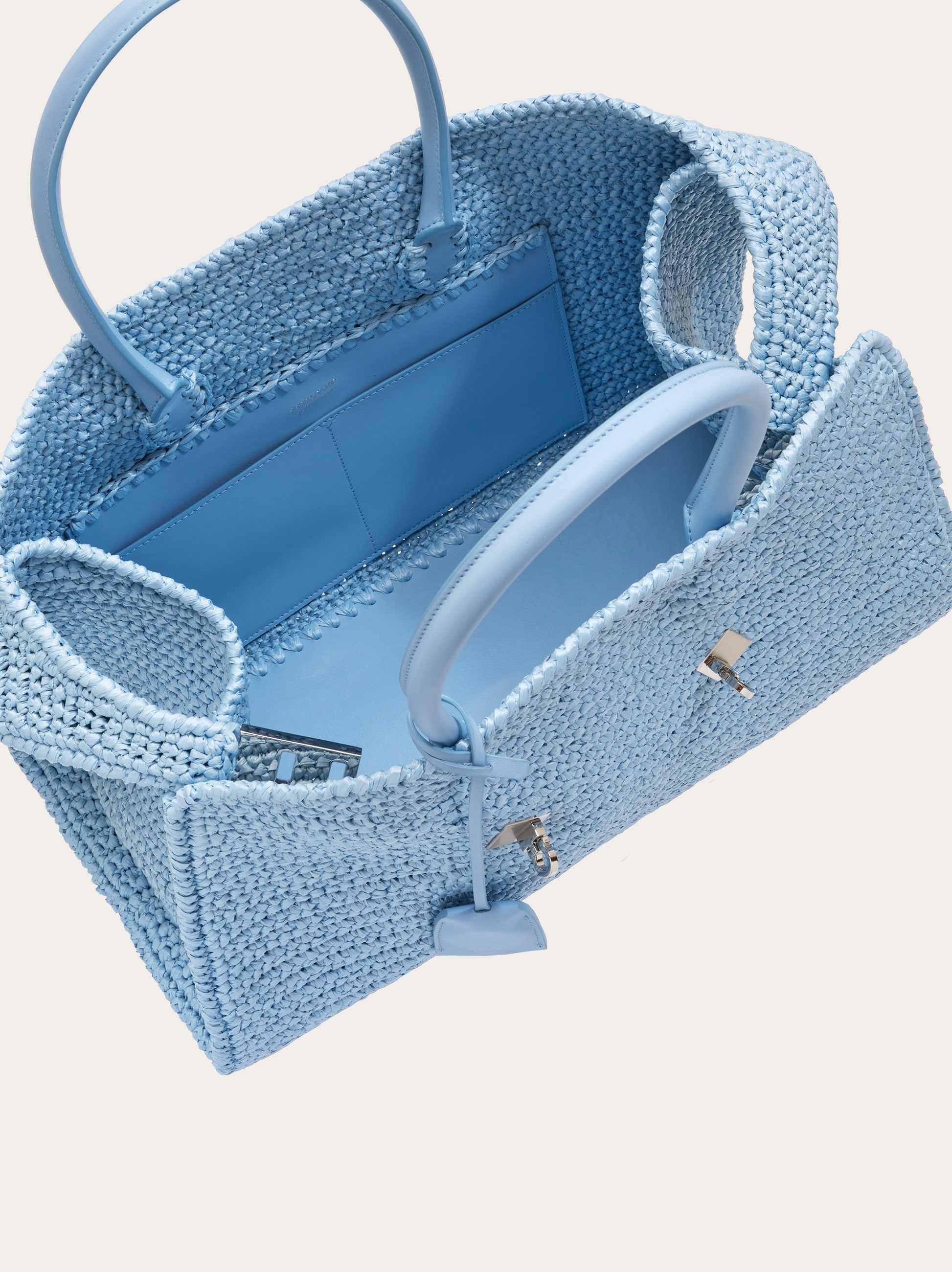 フェラガモ　￼シルバー　￼ミニバッグ Mini bag Double Gancini chain - Women | Ferragamo