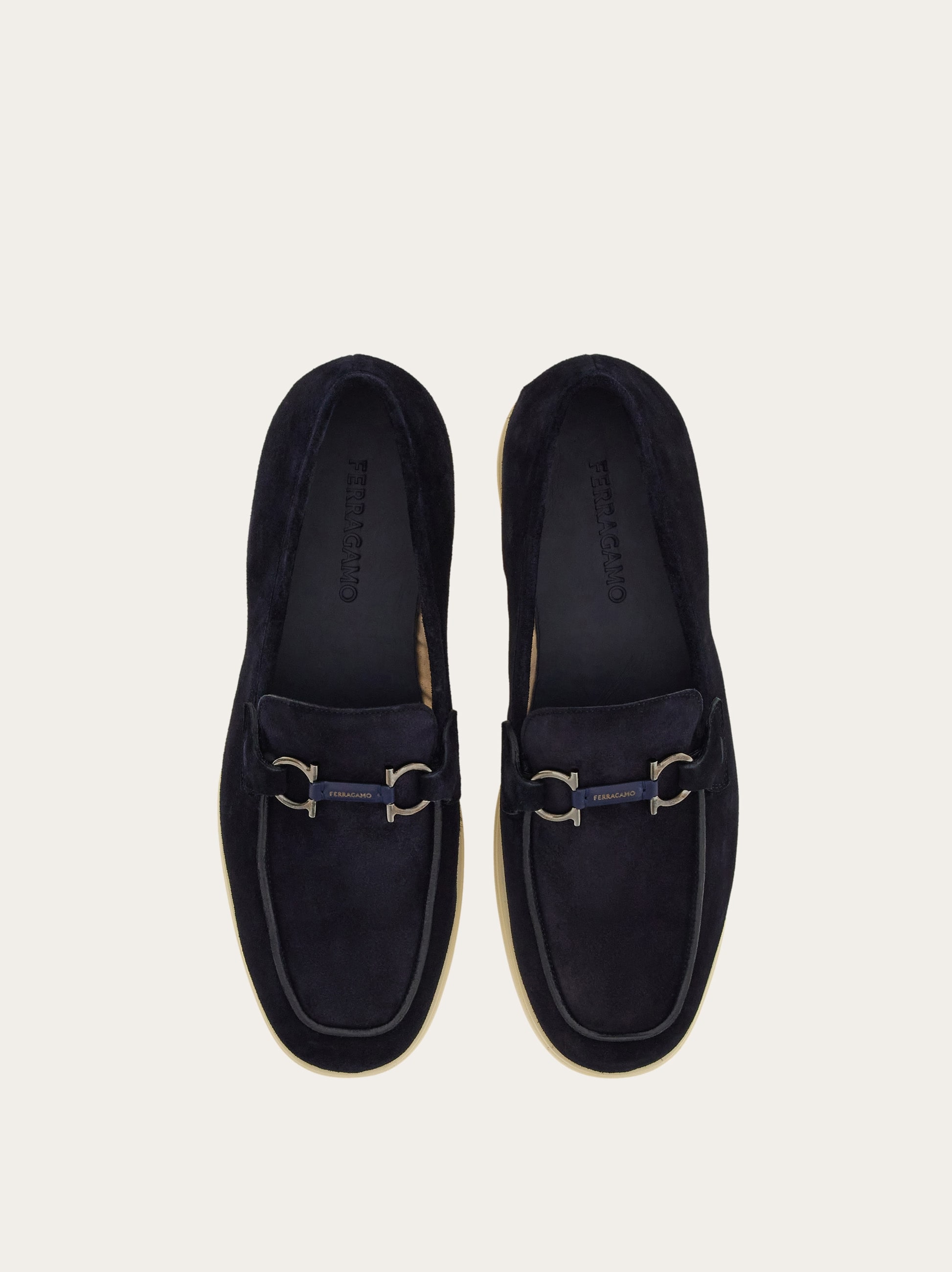 Casual loafer with Gancini ornament - Men | Ferragamo