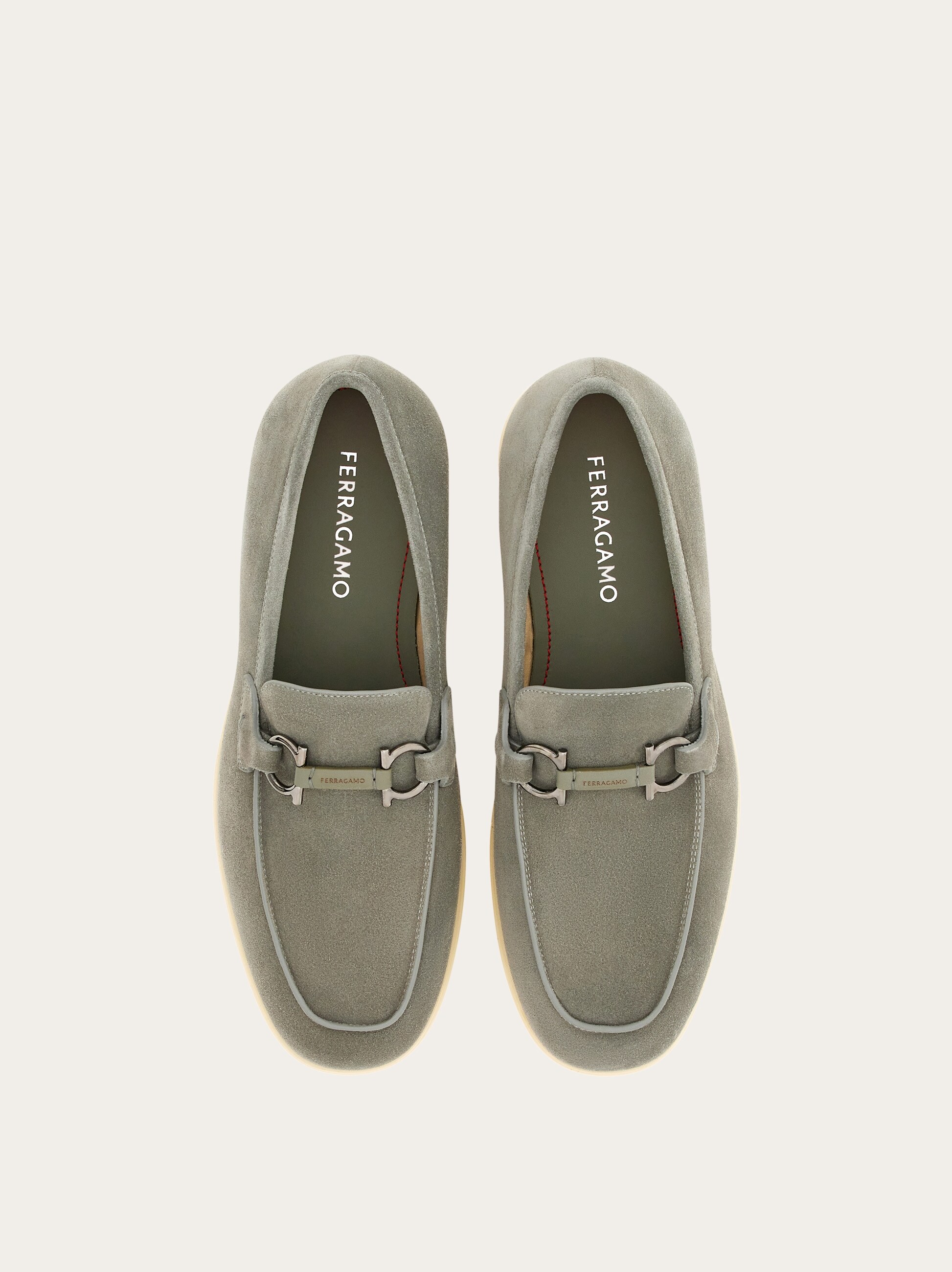 Casual loafer with Gancini ornament - Men | Ferragamo display picture 1