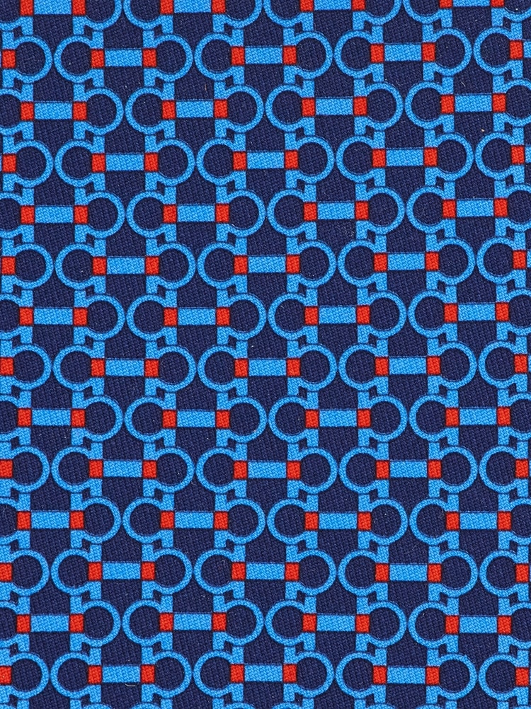 Gancini horsebit print silk tie Gallery image 2
