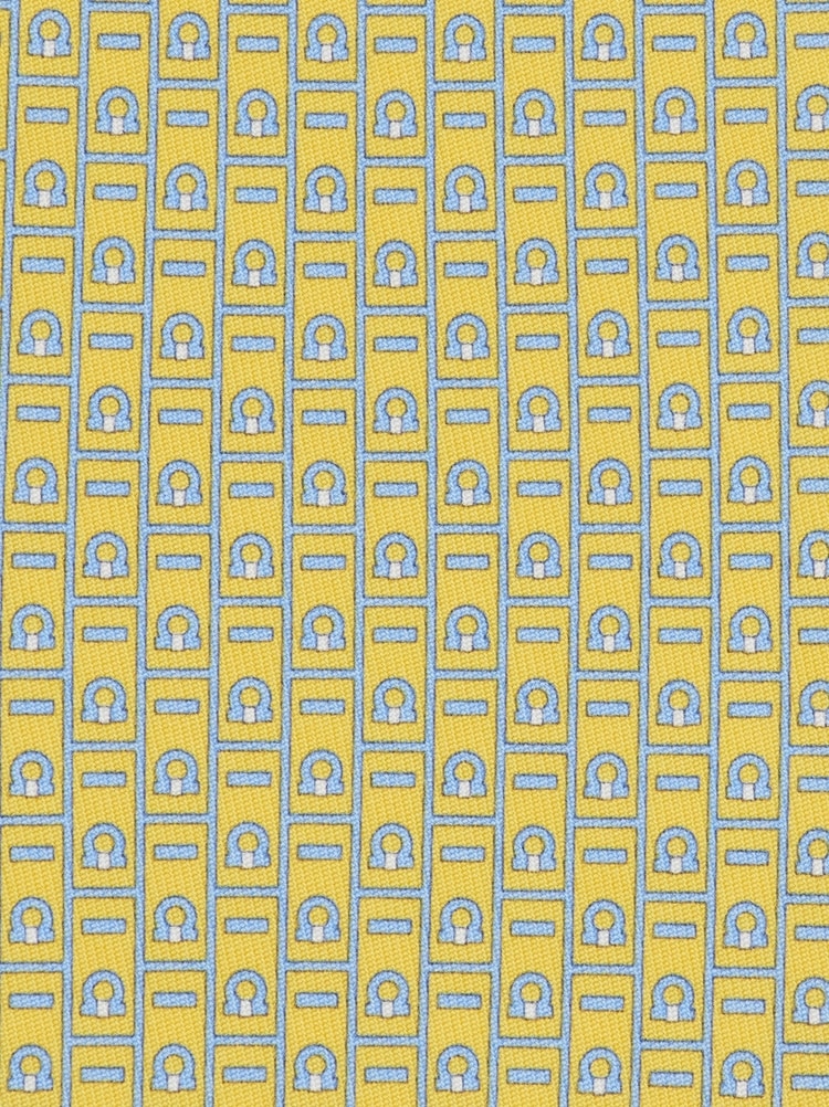 Ferragamo Monogram print silk tie Gallery image 2