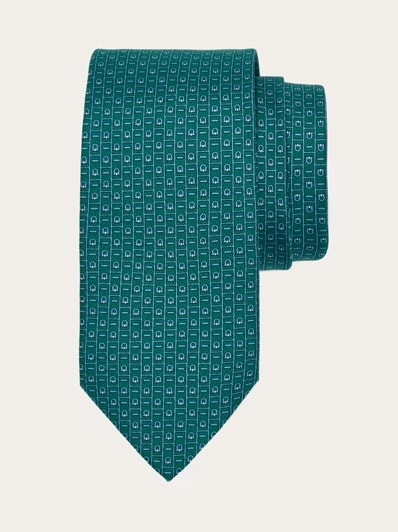 Salvatore Ferragamoのカットソー Ferragamo - Gancini silk twill shirt Salvatore Ferragamo