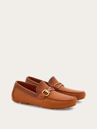 Driver with Gancini ornament - Shoes - Men - Salvatore Ferragamo UK