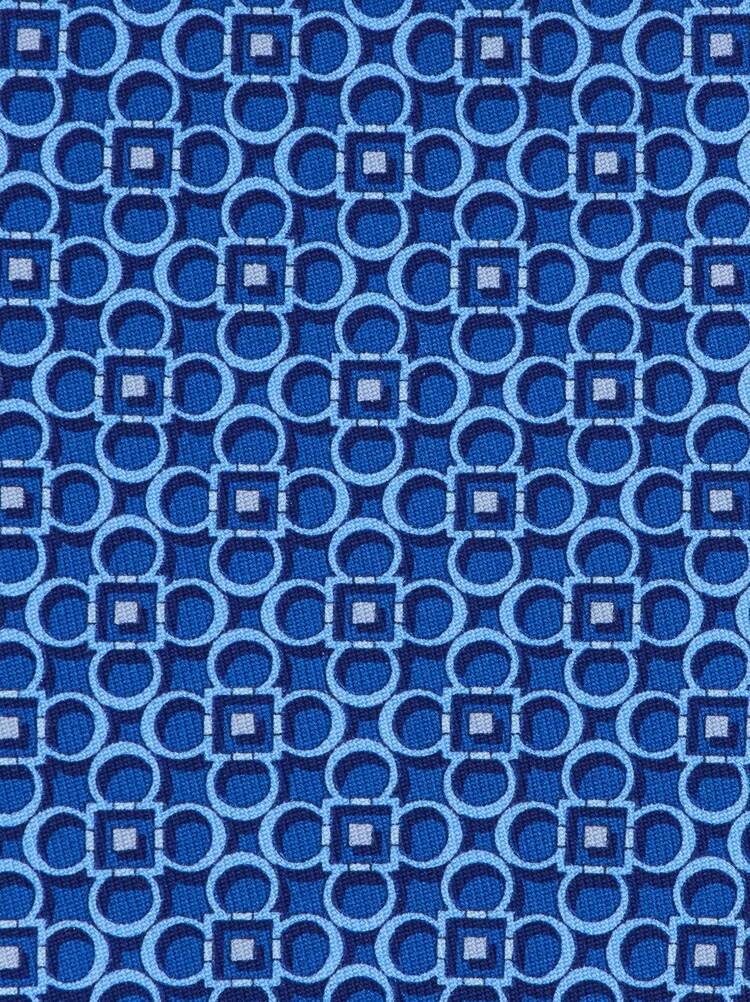 Gancini print silk tie Gallery image 2