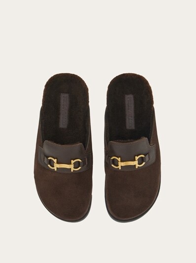 Mule with Gancini ornament - Shoes - Men - Salvatore Ferragamo EU