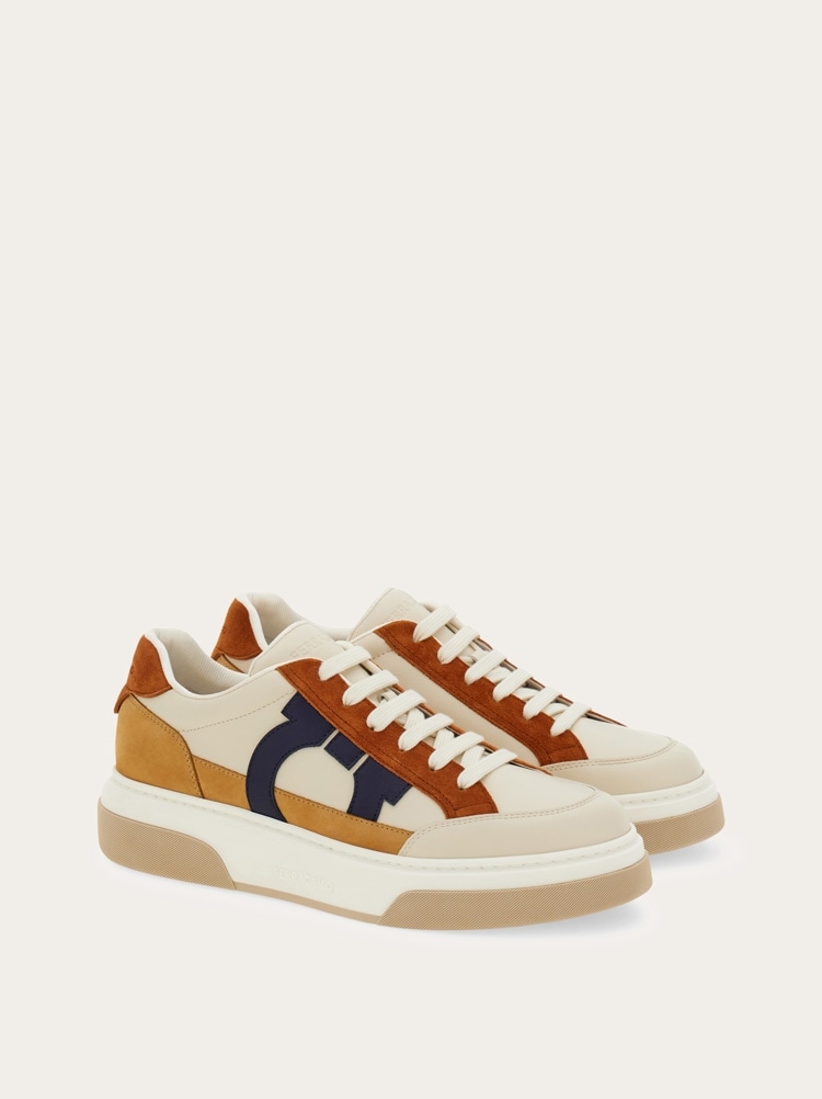 Low-top sneaker with Gancini detail Gallery image 2