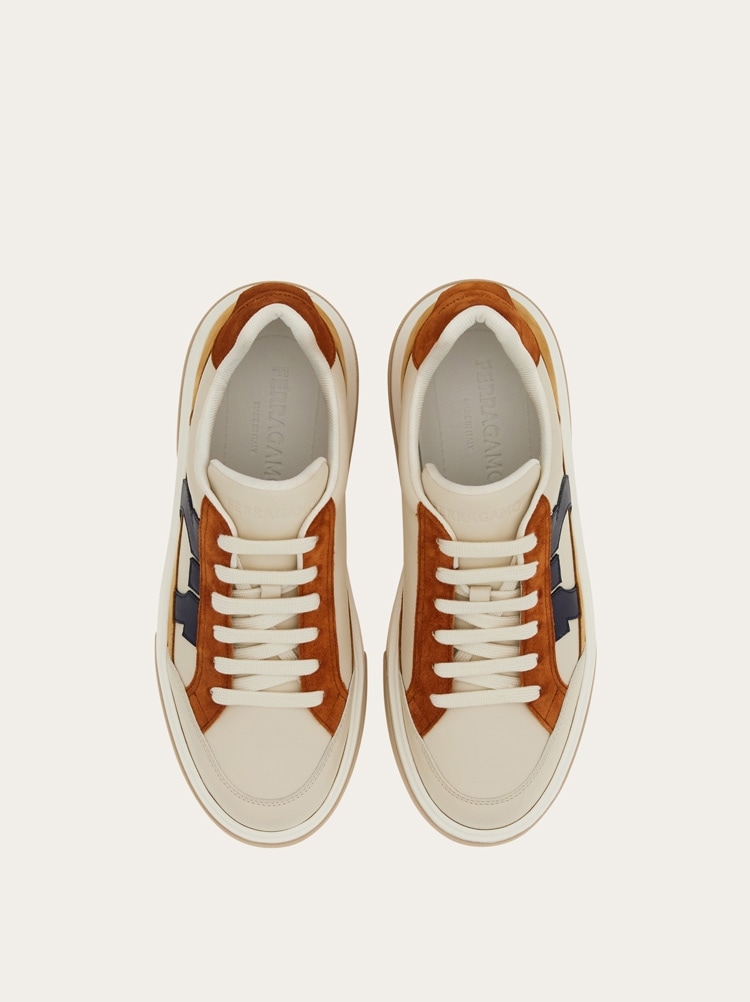 Low-top sneaker with Gancini detail Gallery image 3