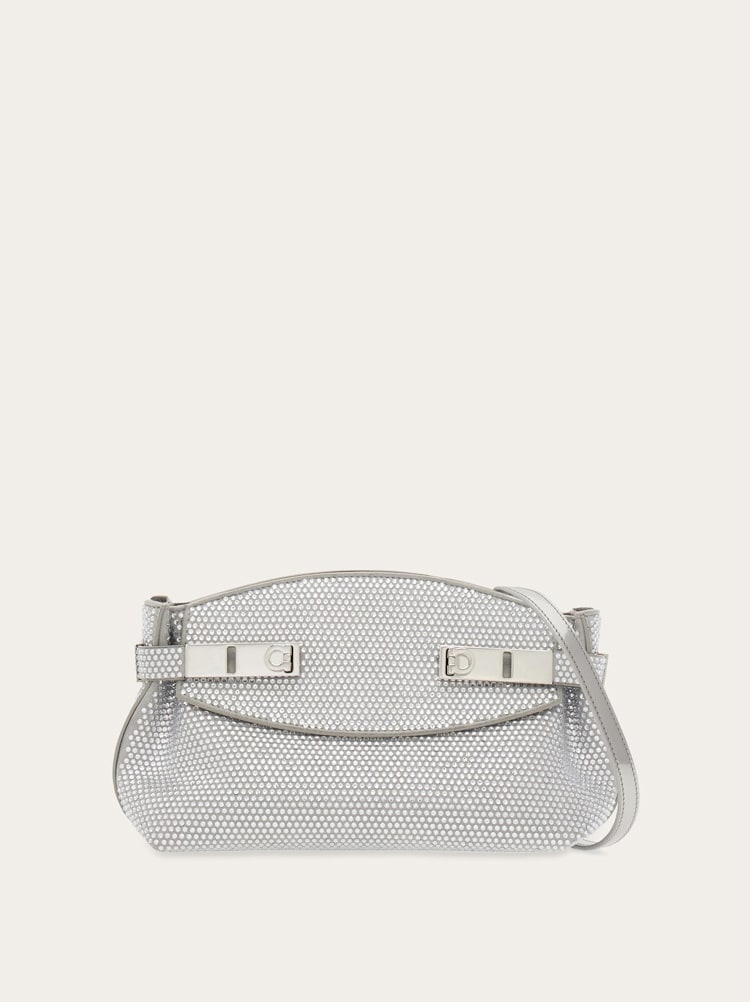 Hug soft crossbody bag with crystals (XS) Gallery image 1