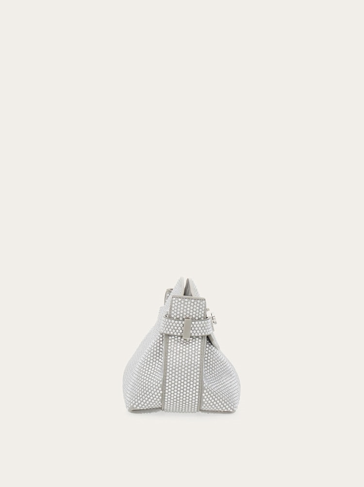 Hug soft crossbody bag with crystals (XS) Gallery image 4