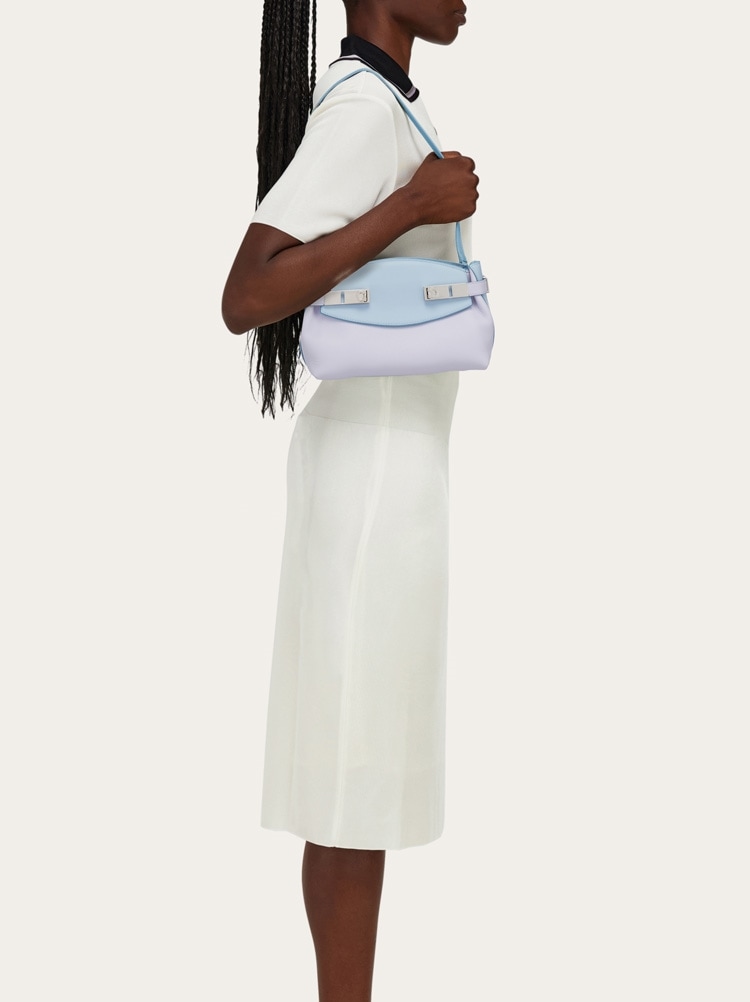 Hug bicolor soft crossbody bag (XS) Gallery image 9