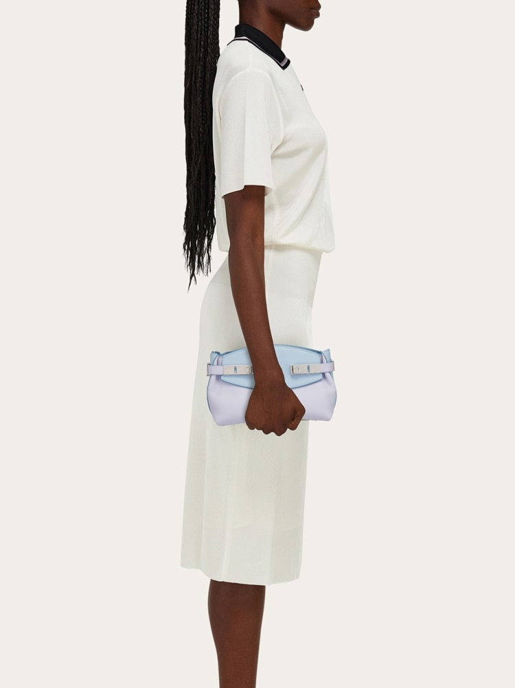 Hug bicolor soft crossbody bag (XS) Gallery image 3