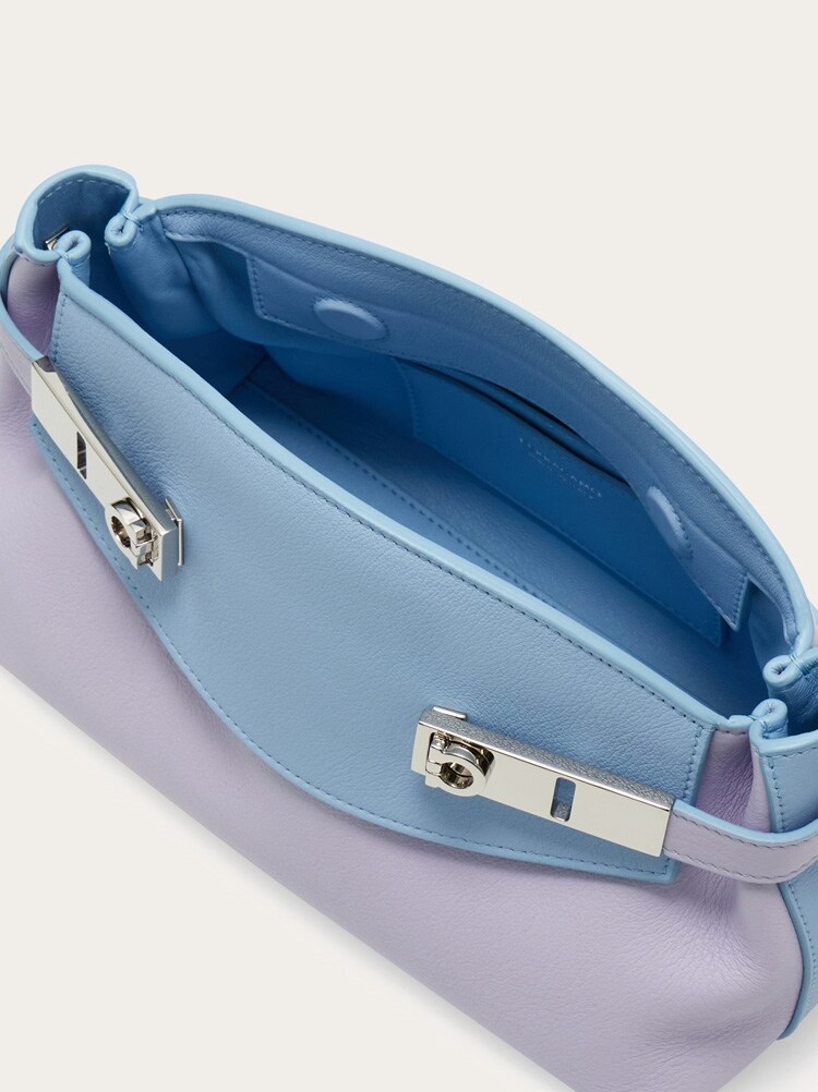 Hug bicolor soft crossbody bag (XS) Gallery image 6