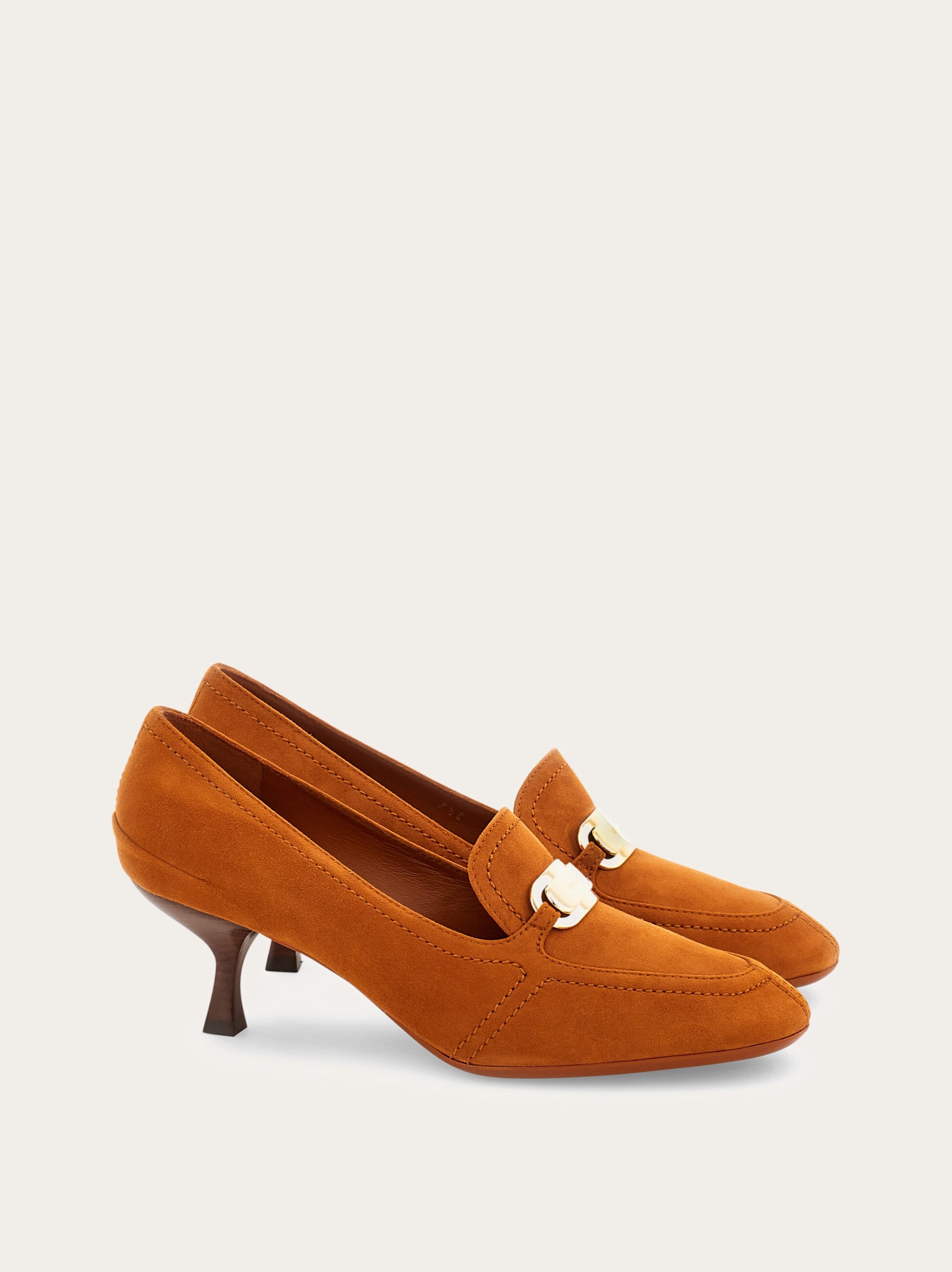 Kitten heel loafer with new Vara buckle - Shoes - Women  