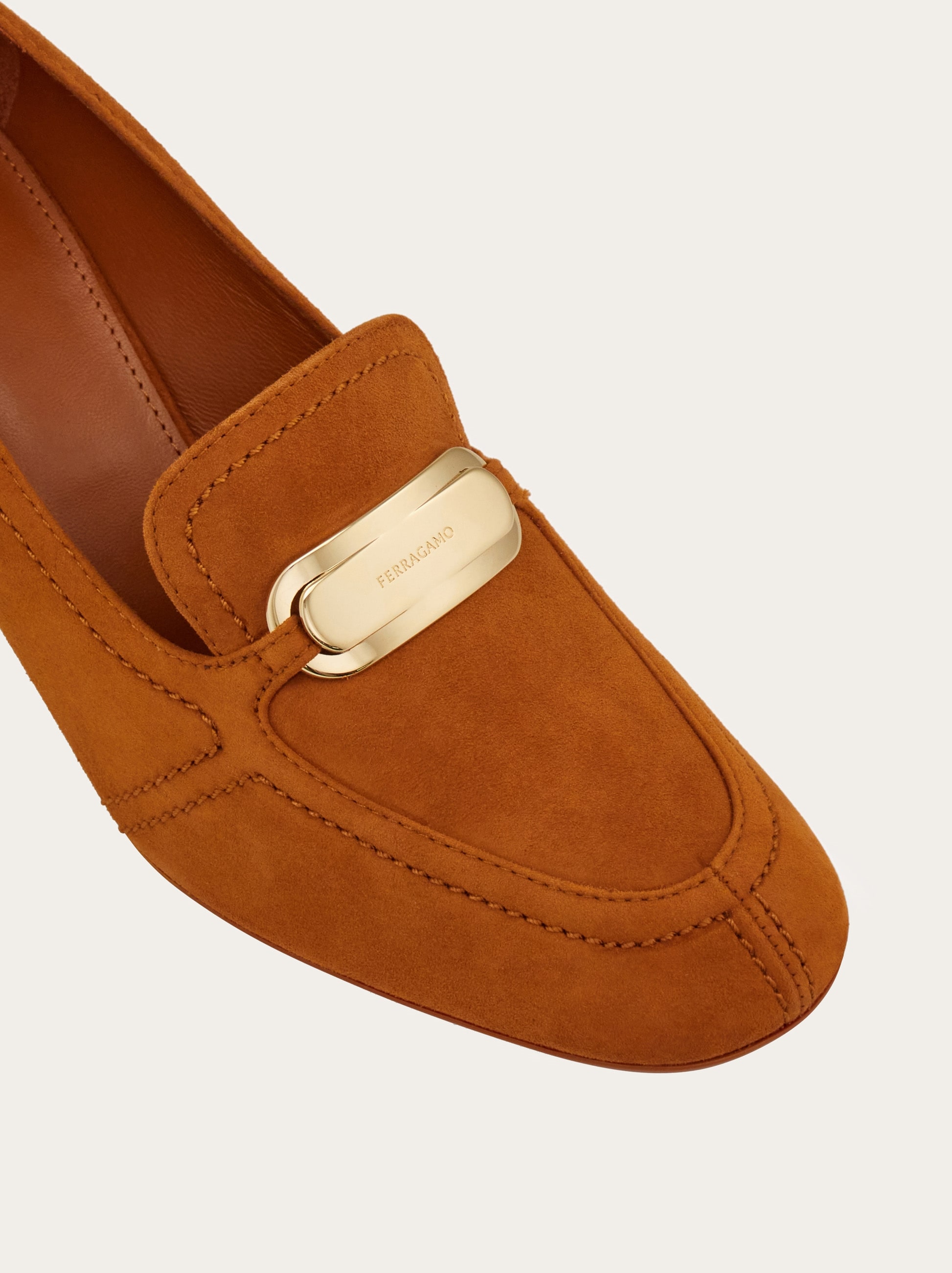 Kitten heel loafer with new Vara buckle - Shoes - Women  