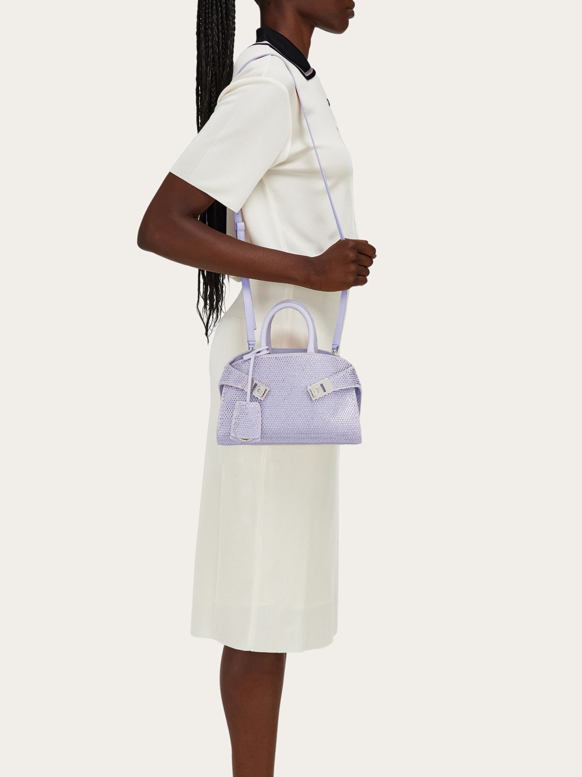 Hug handbag with crystals (S) - Handbags - Women - Salvatore 