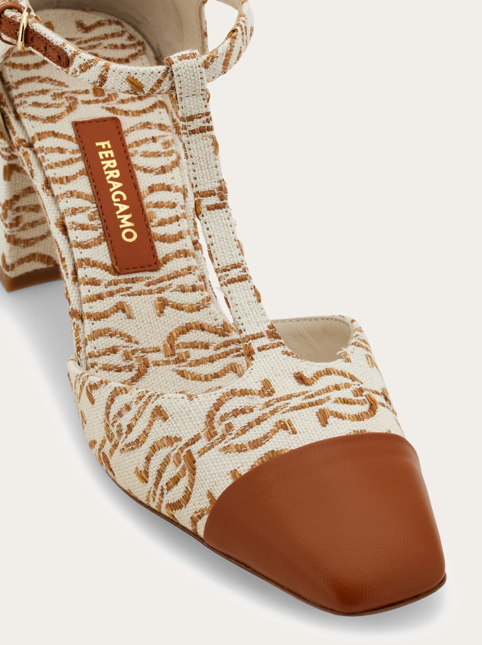 Chunky heel T-strap pump - Shoes - Women - Salvatore Ferragamo EU 