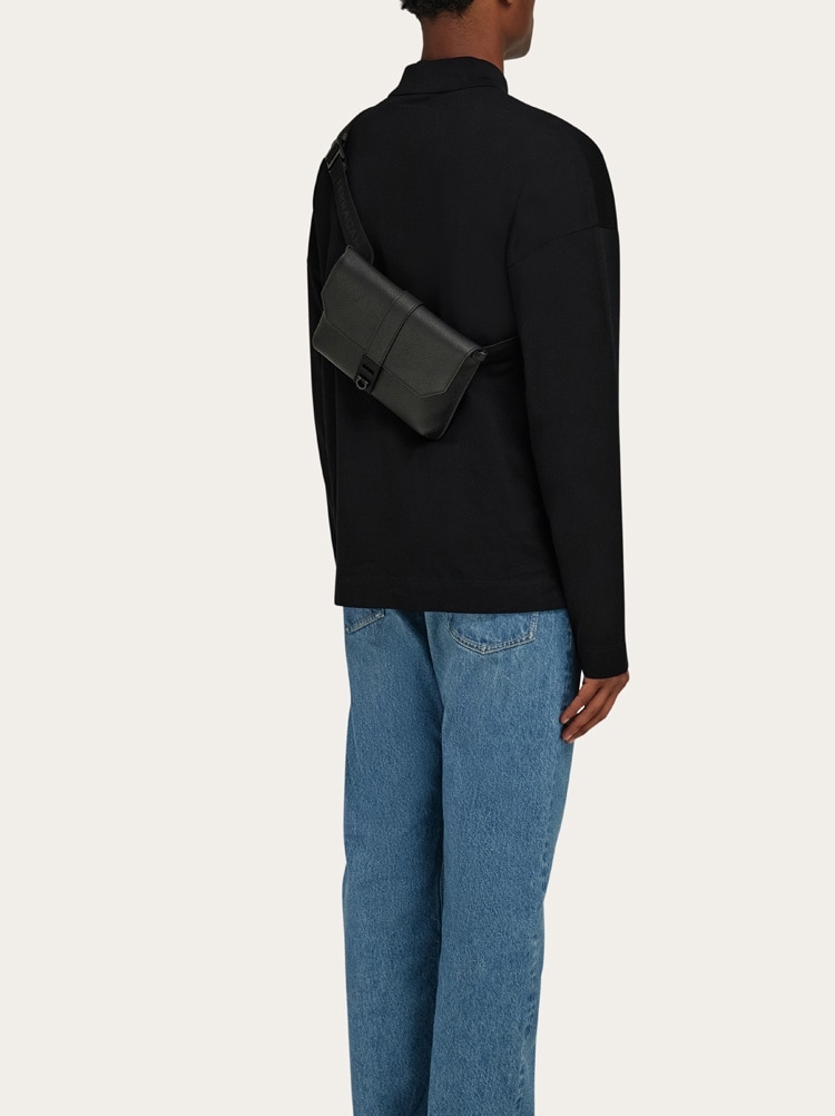 Belt bag with Gancini buckle Gallery image 2