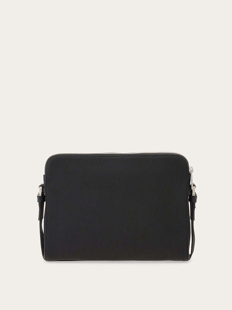 Embossed Gancini crossbody bag Gallery image 4