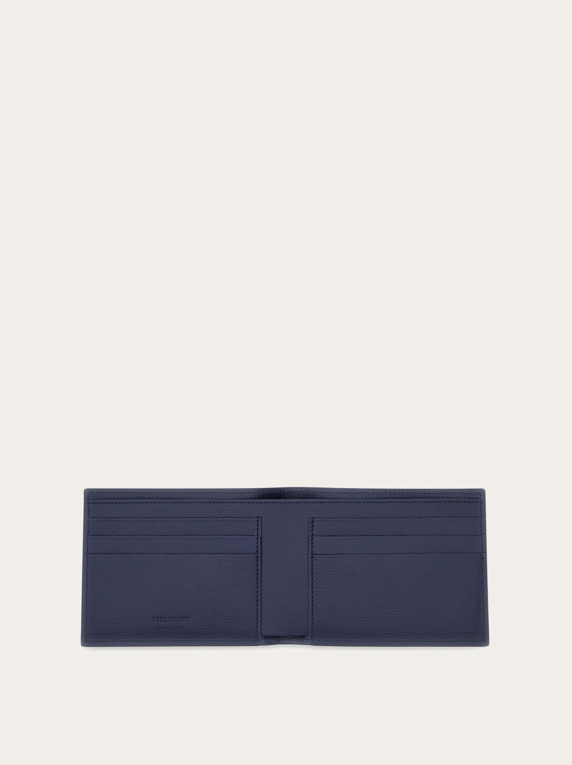 送料関税込み☆FERRAGAMO ロゴ レザー 二つ折り財布 Salvatore Ferragamo (サルヴァトーレフェラガモ) ロゴ レザー