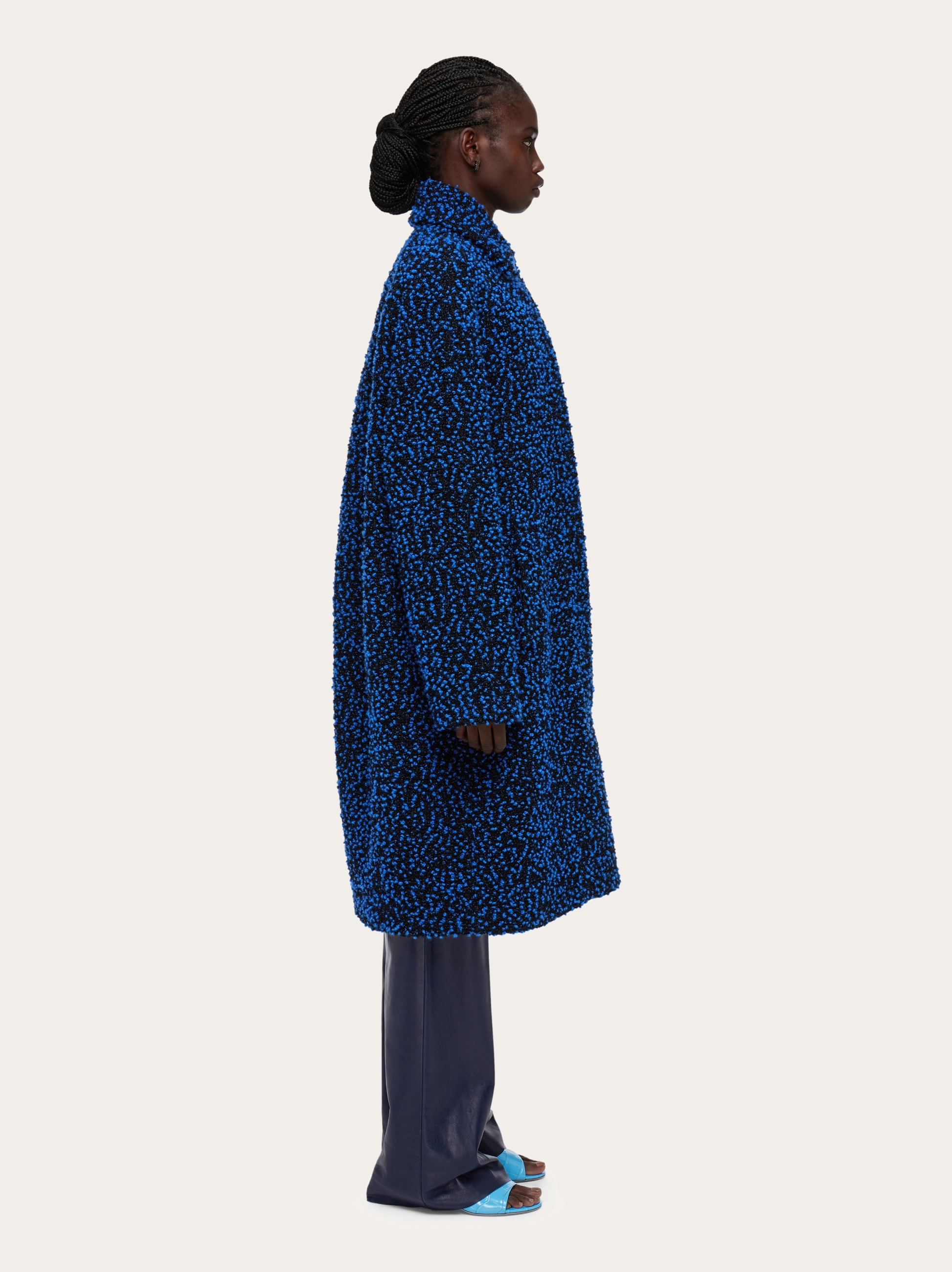 Oversize bouclé coat - Ready to Wear - Women - Salvatore Ferragamo US