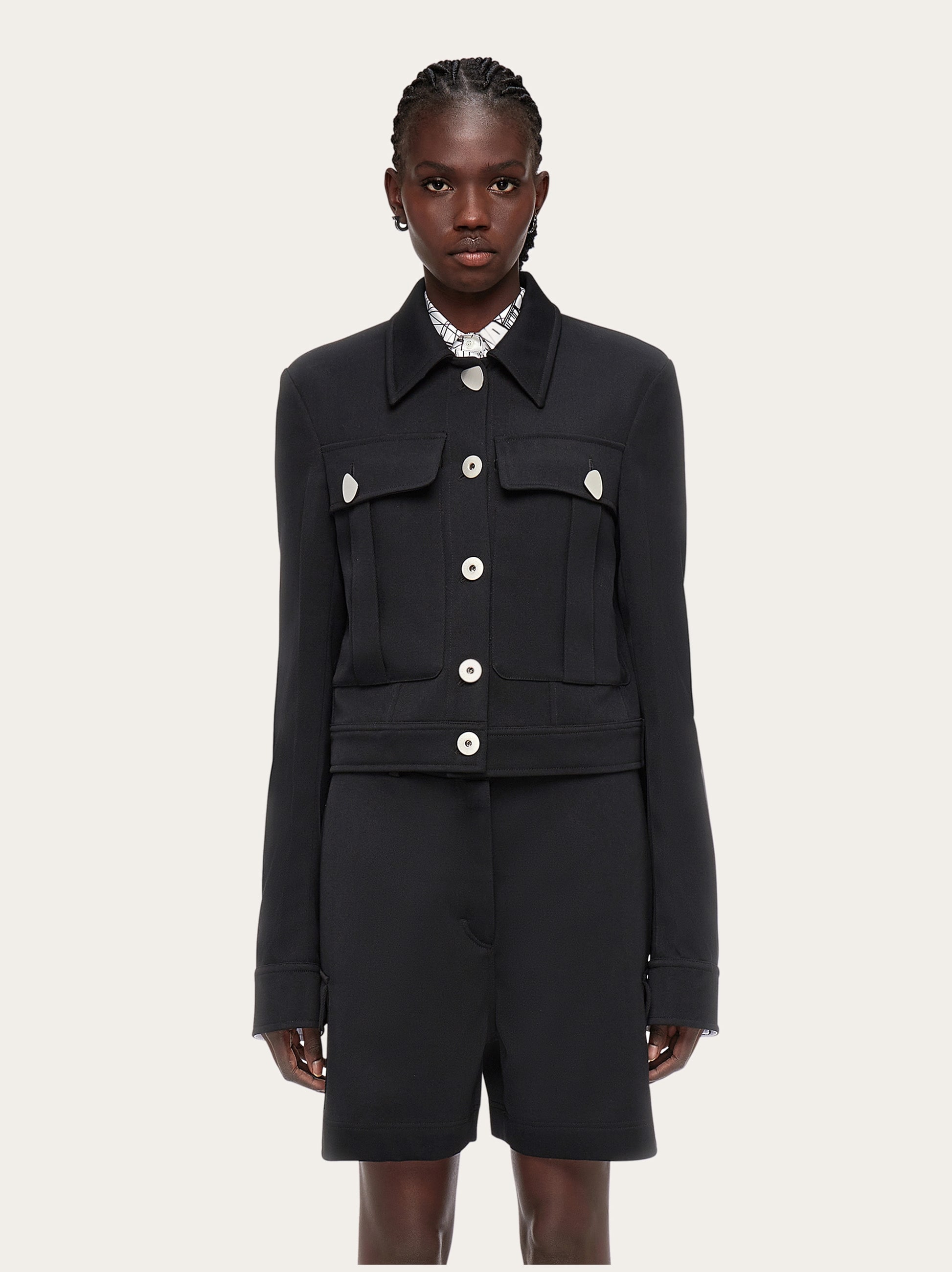 Trucker style jacket - Ready to Wear - Women - Salvatore Ferragamo EU