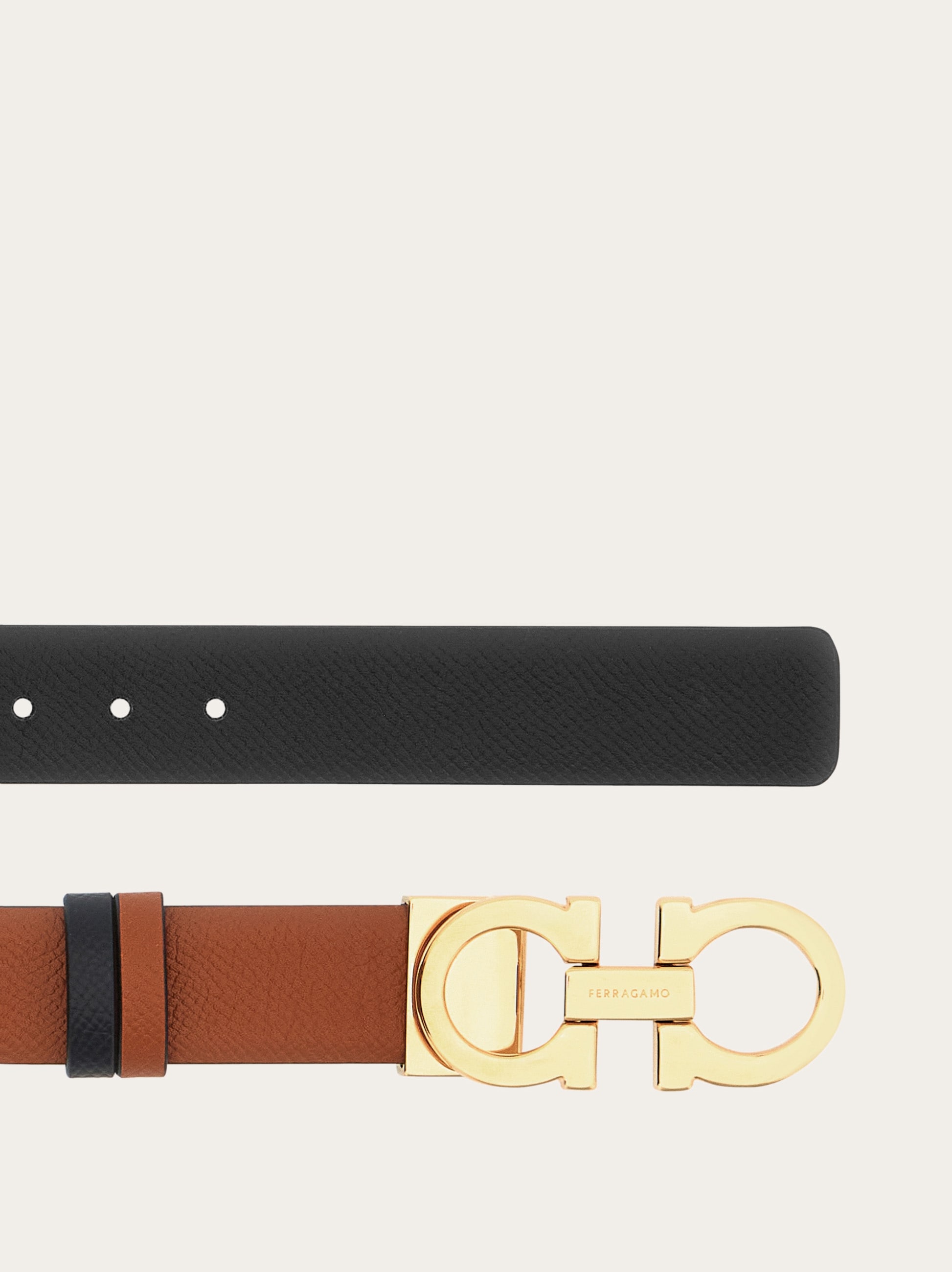 Reversible and adjustable Gancini belt - Women | Ferragamo