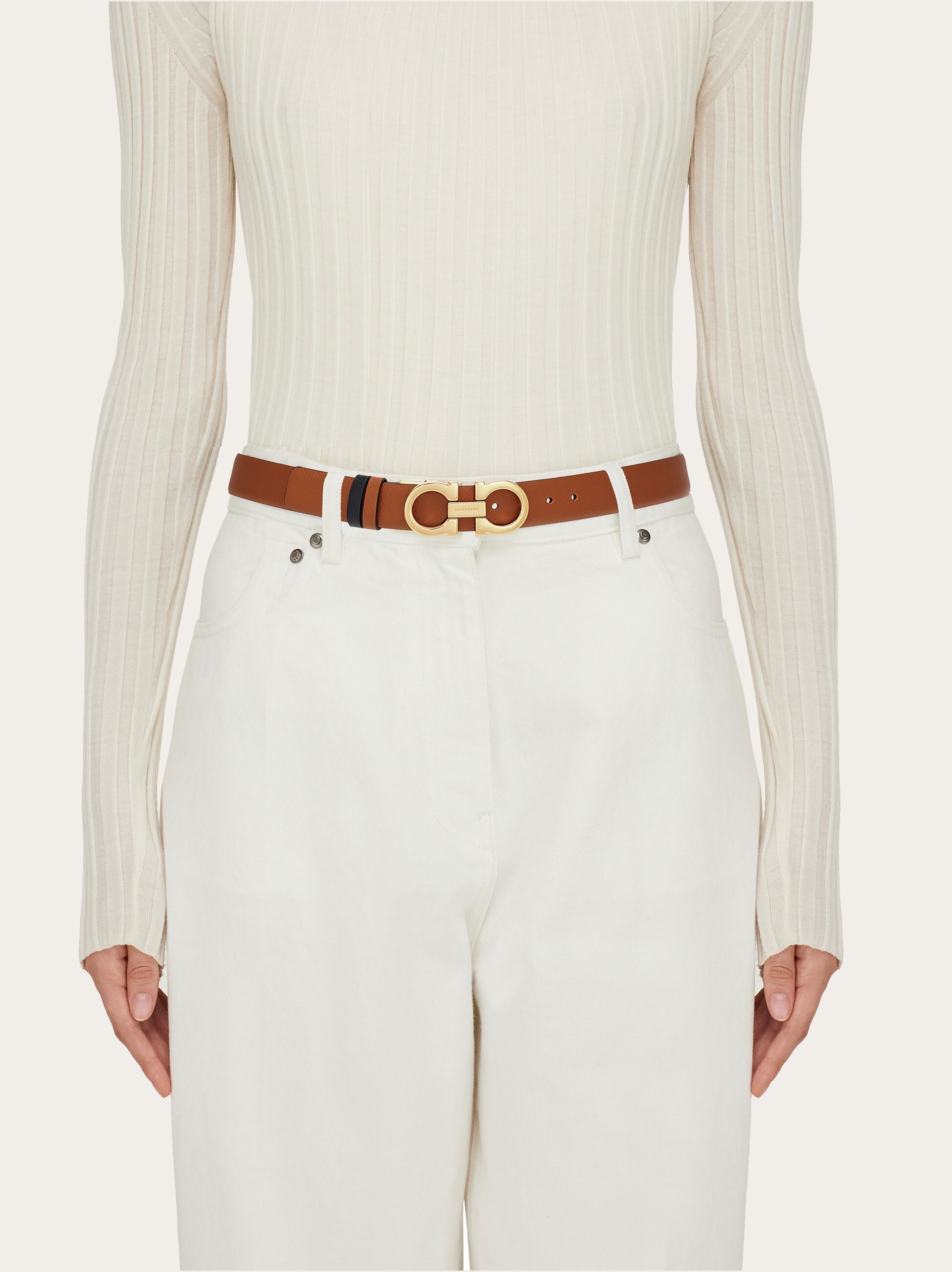Ceinture Fine Femme Réglable - Cuir PU, Boucle Tournante, Pour Robes, Jeans