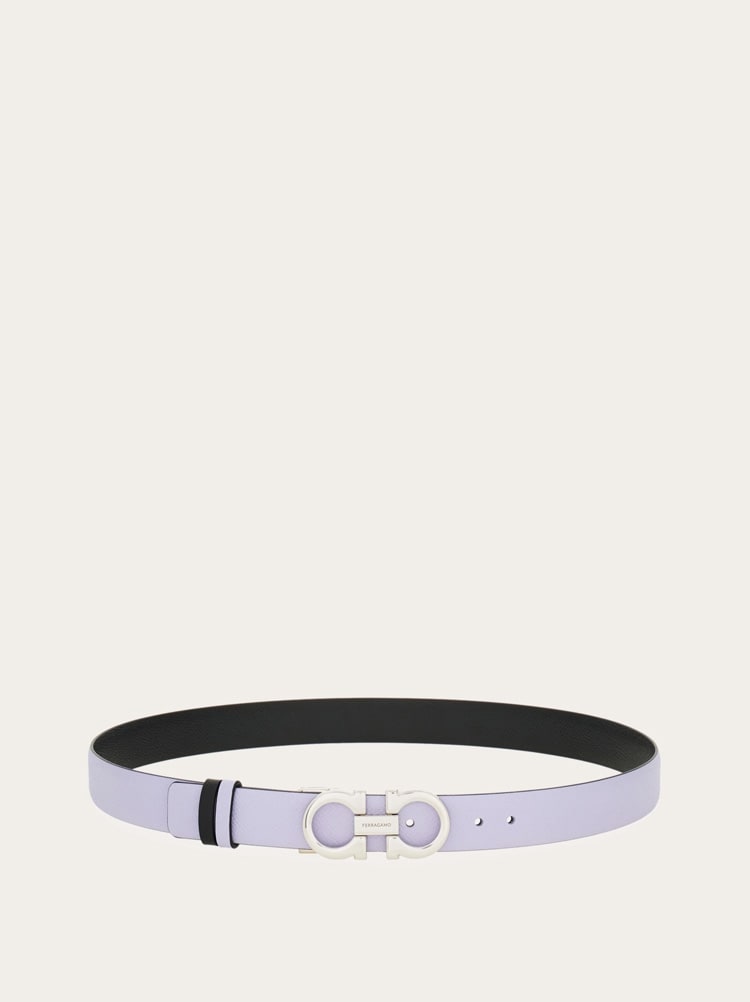 Reversible and adjustable Gancini belt Gallery image 2