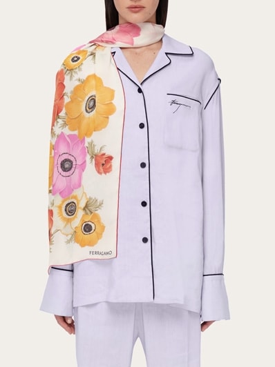 [Salvatore Ferragamo] ブロッサムプリントスカート Blossom Print Skirt by FERRAGAMO at THE MILE