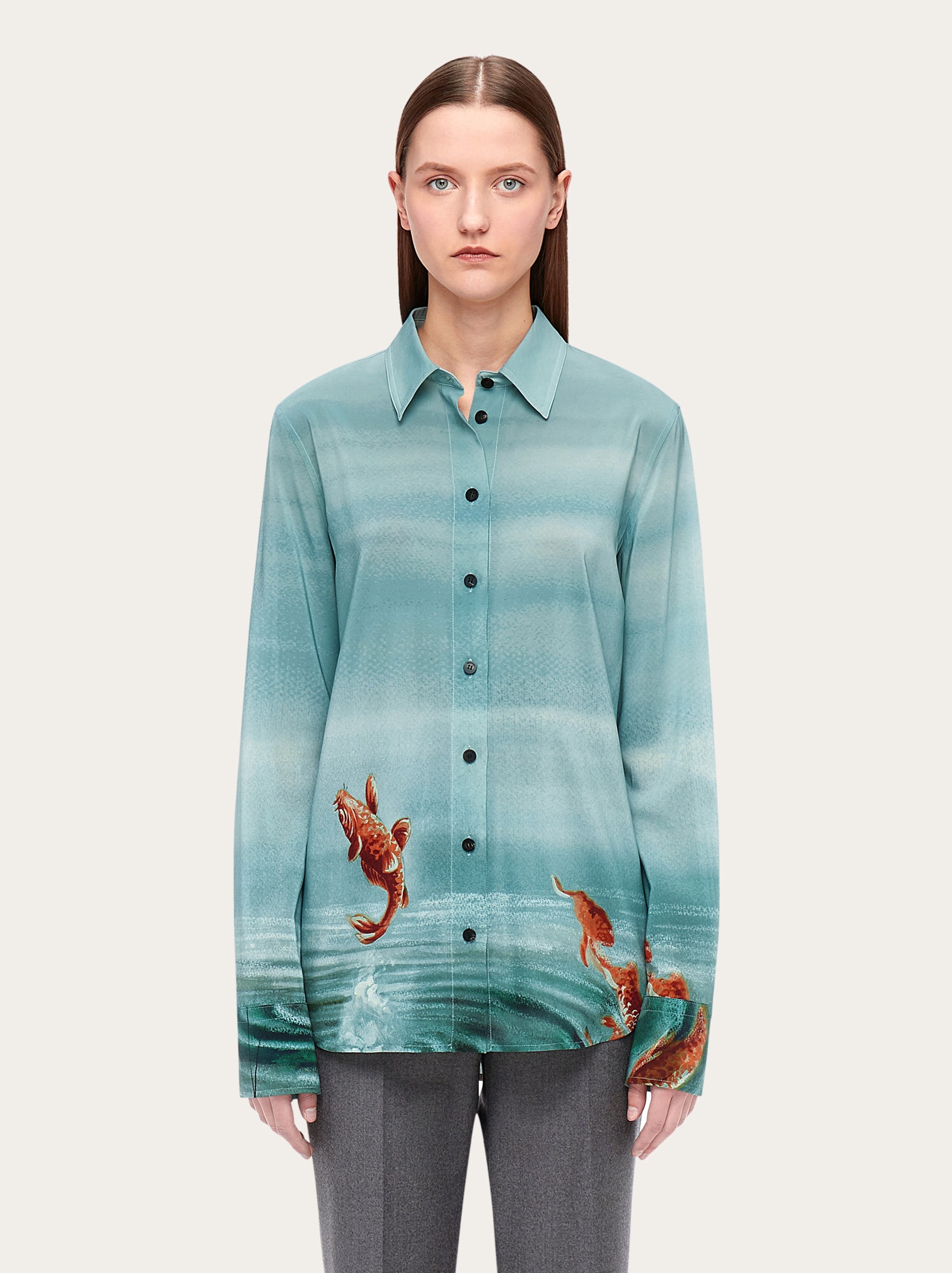 Laguna print shirt - Ready to Wear - Women - Salvatore Ferragamo US