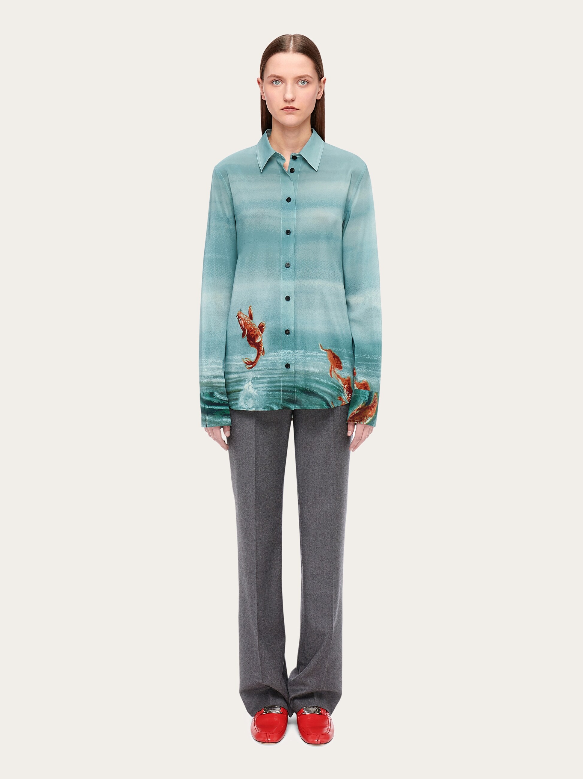 Laguna print shirt - Ready to Wear - Women - Salvatore Ferragamo US