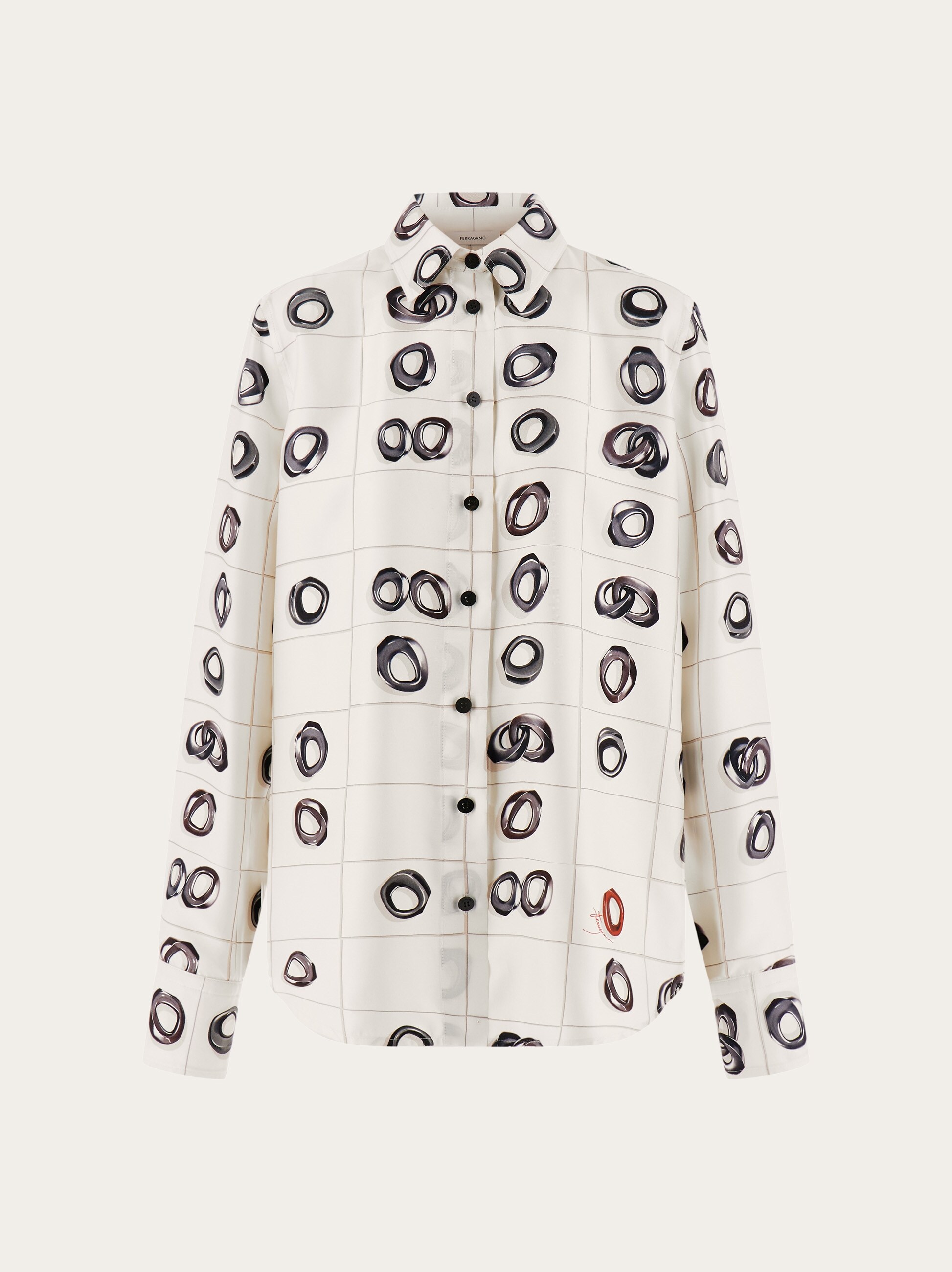 Printed silk shirt - Ready to Wear - Women - Salvatore Ferragamo EU