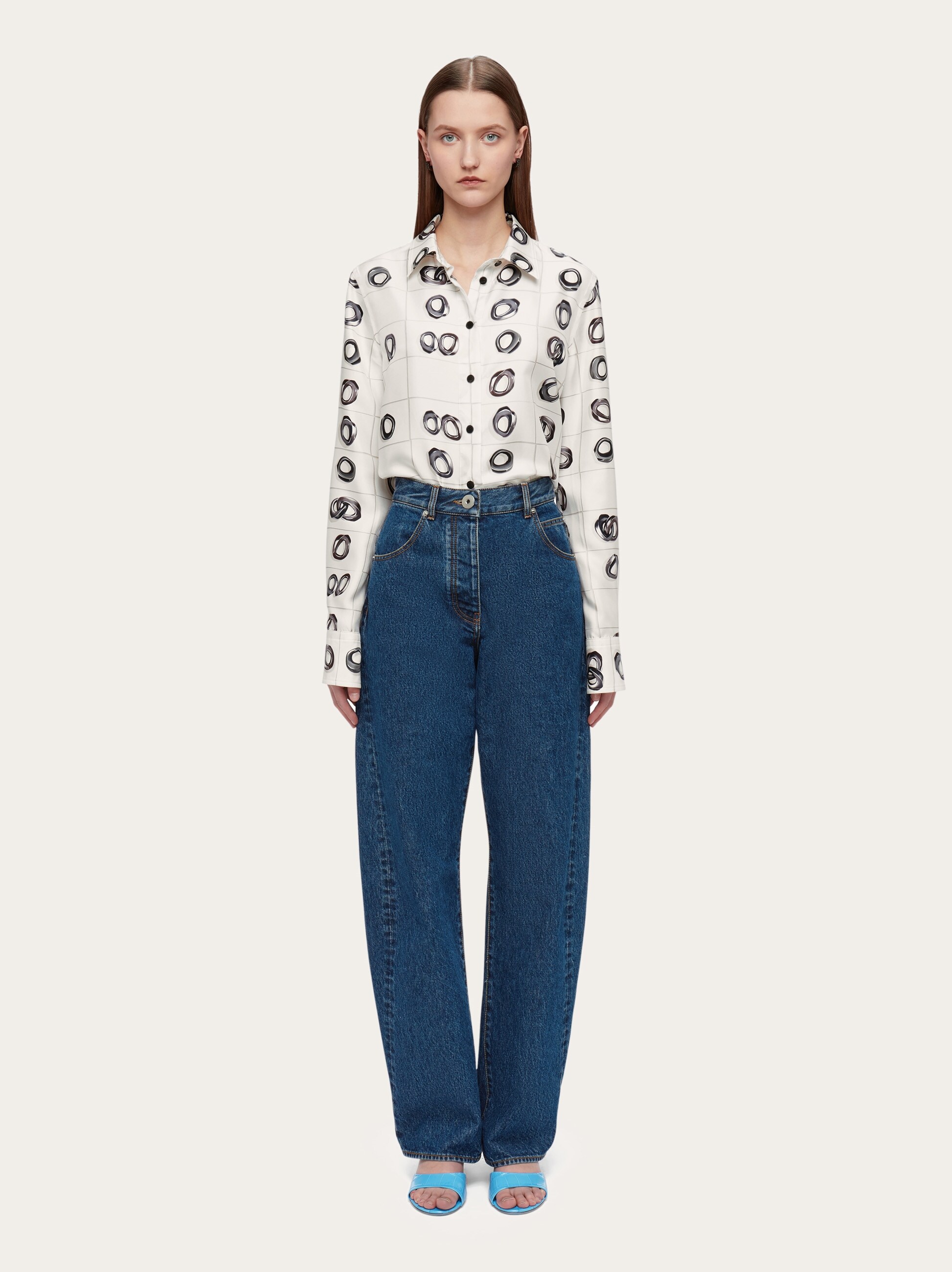Printed silk shirt - Ready to Wear - Women - Salvatore Ferragamo US