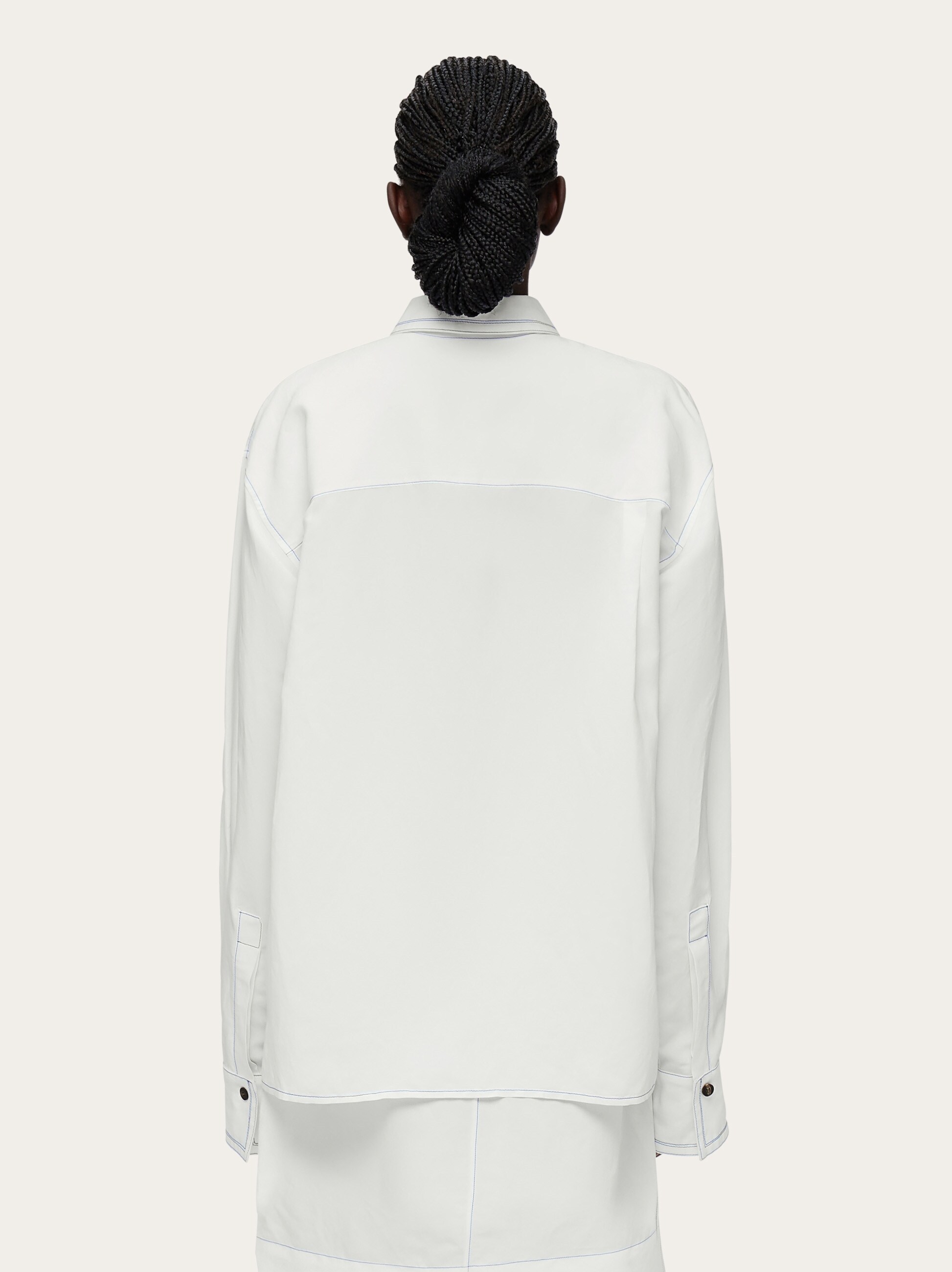 Shirt with contrasting seams - Ready to Wear - Women - Salvatore 