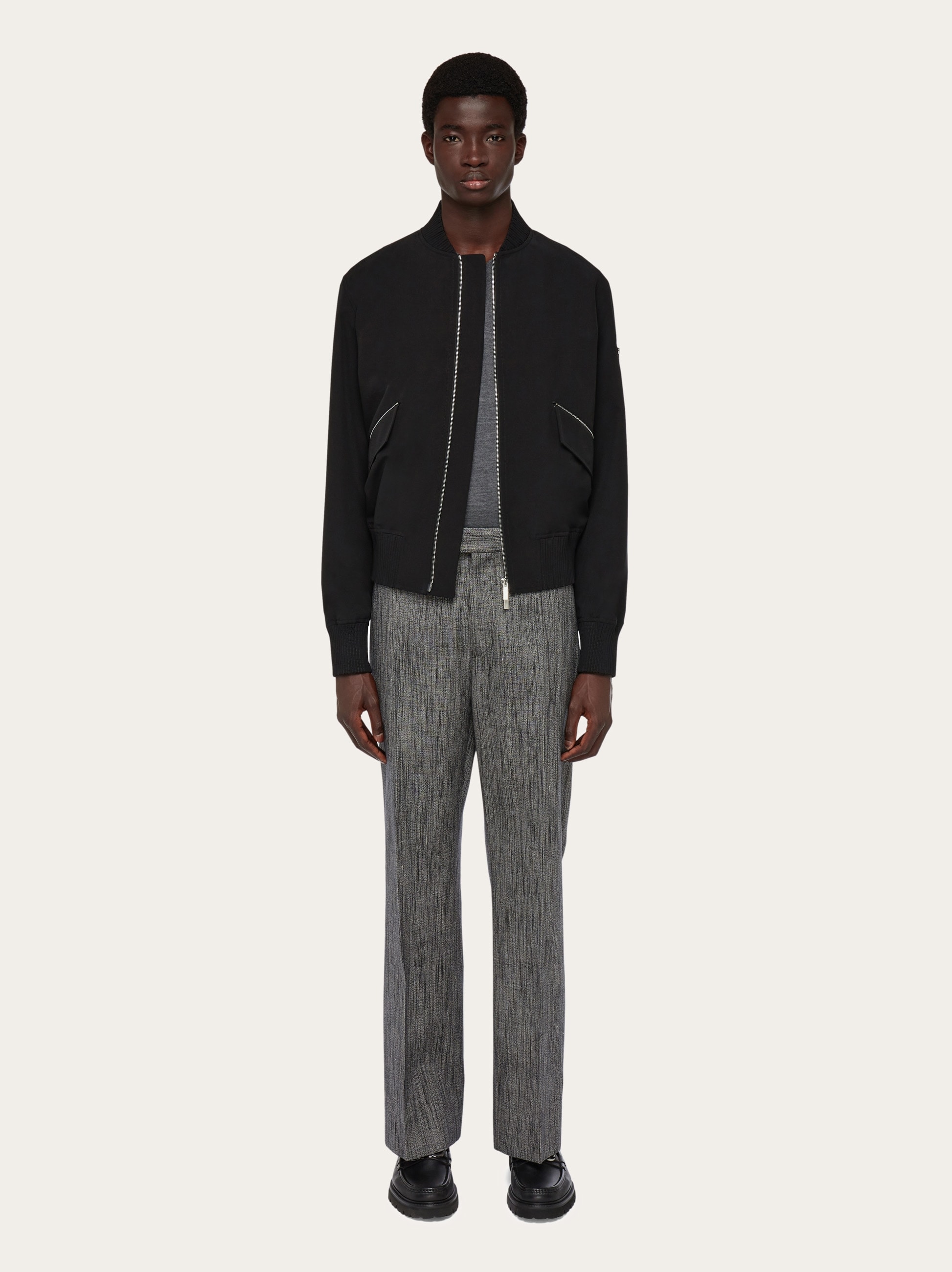 Technical cotton bomber - Ready to Wear - Men - Salvatore Ferragamo US
